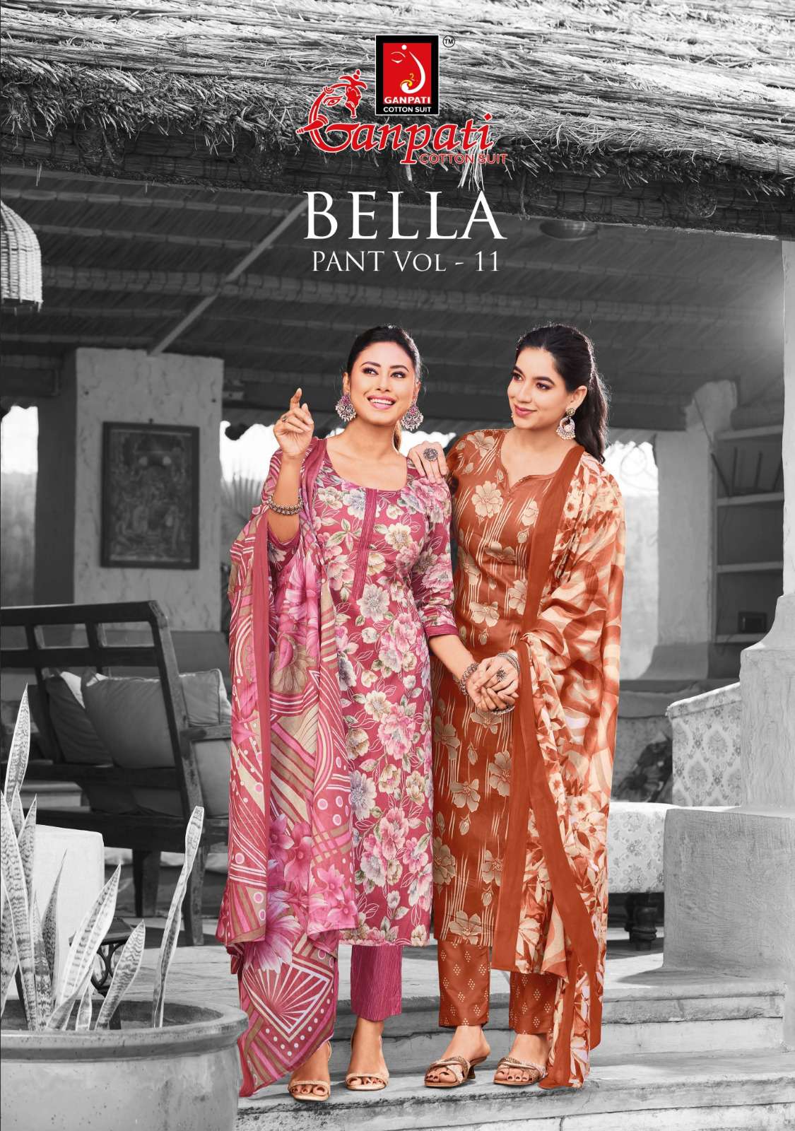 GANPATI BELLA VOL 11 COTTON READY MADE LADIES SUIT 