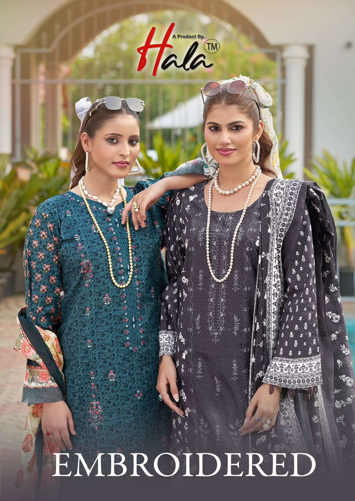 HALA EMBROIDERED LAWN COTTON EMBROIDERY WORK SUIT