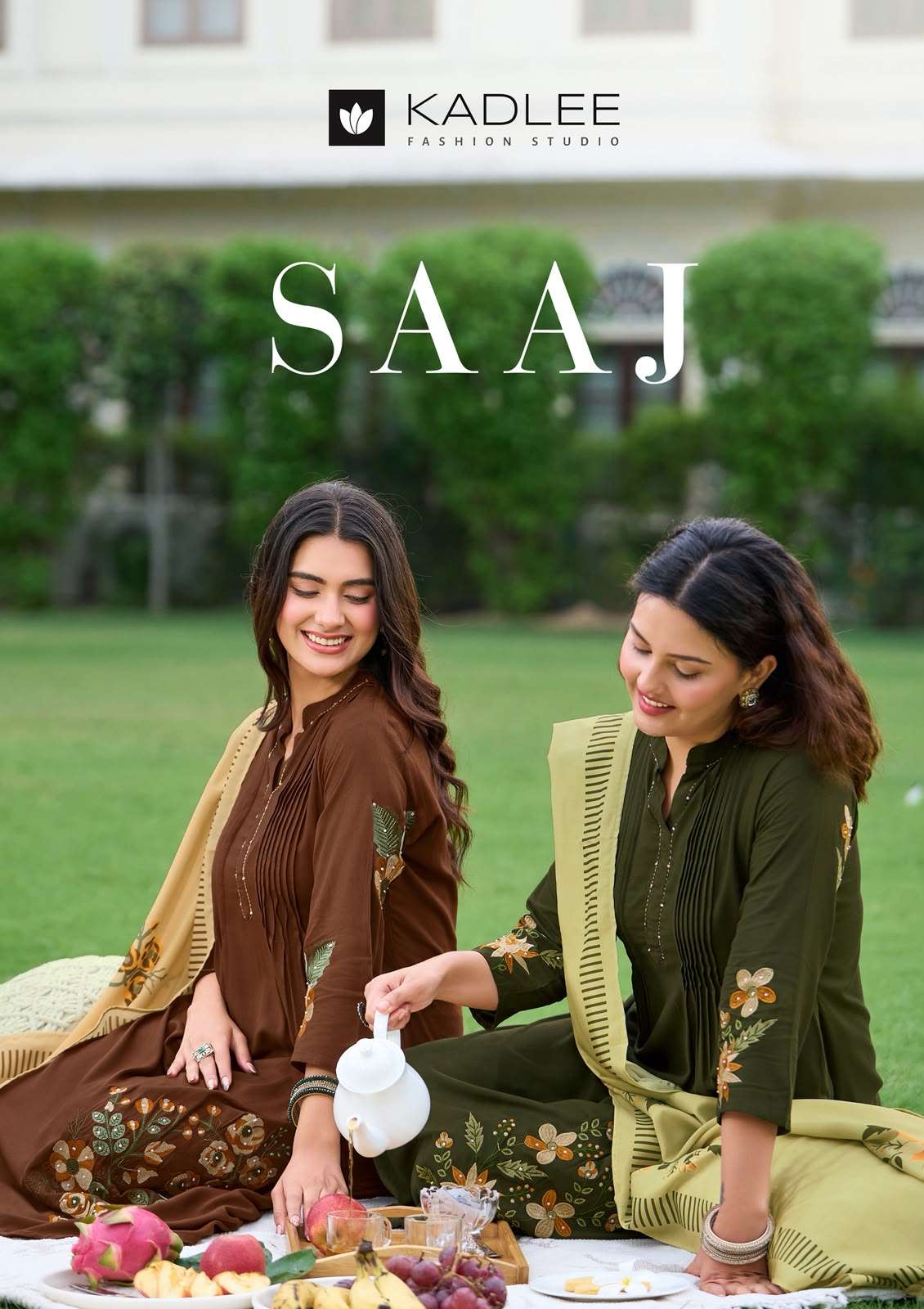 KADLEE FASHION SAAJ RAYON FANCY WORKS LADIES 3PCS SET COLLECTION 