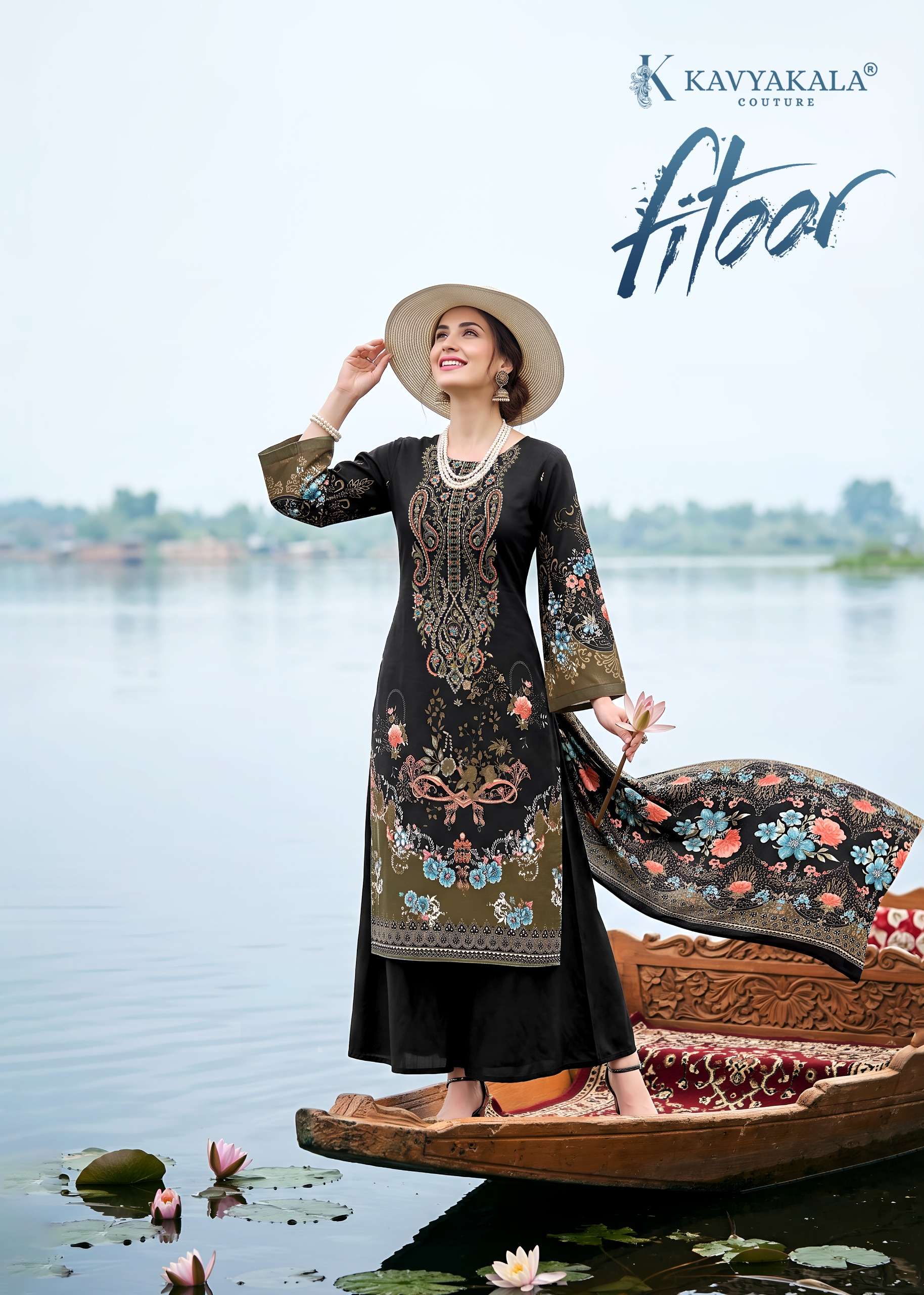 KAVYA‎ KALA COUTURE FITOOR PASHMINA JACQUARD WITH WORKS SUIT
