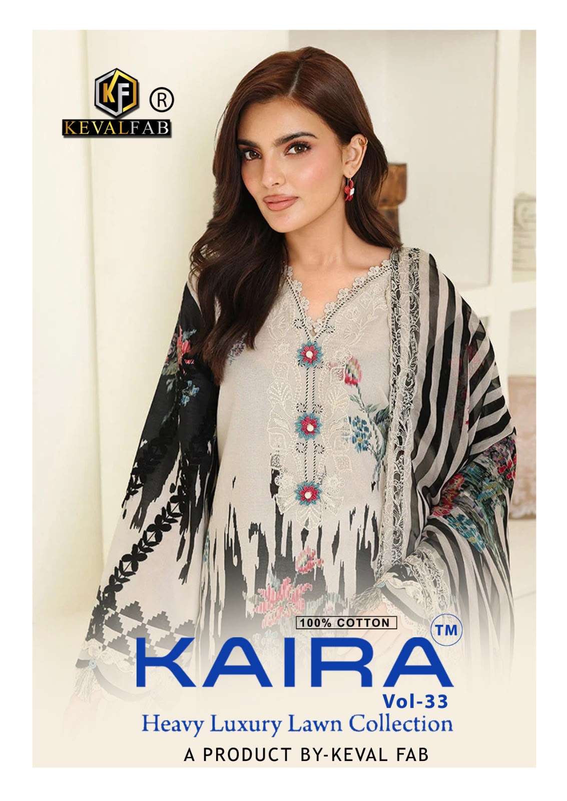 KEVAL FAB KAIRA VOL 33 LAWN COTTON DIGITAL PRINT SALWAR SUIT 