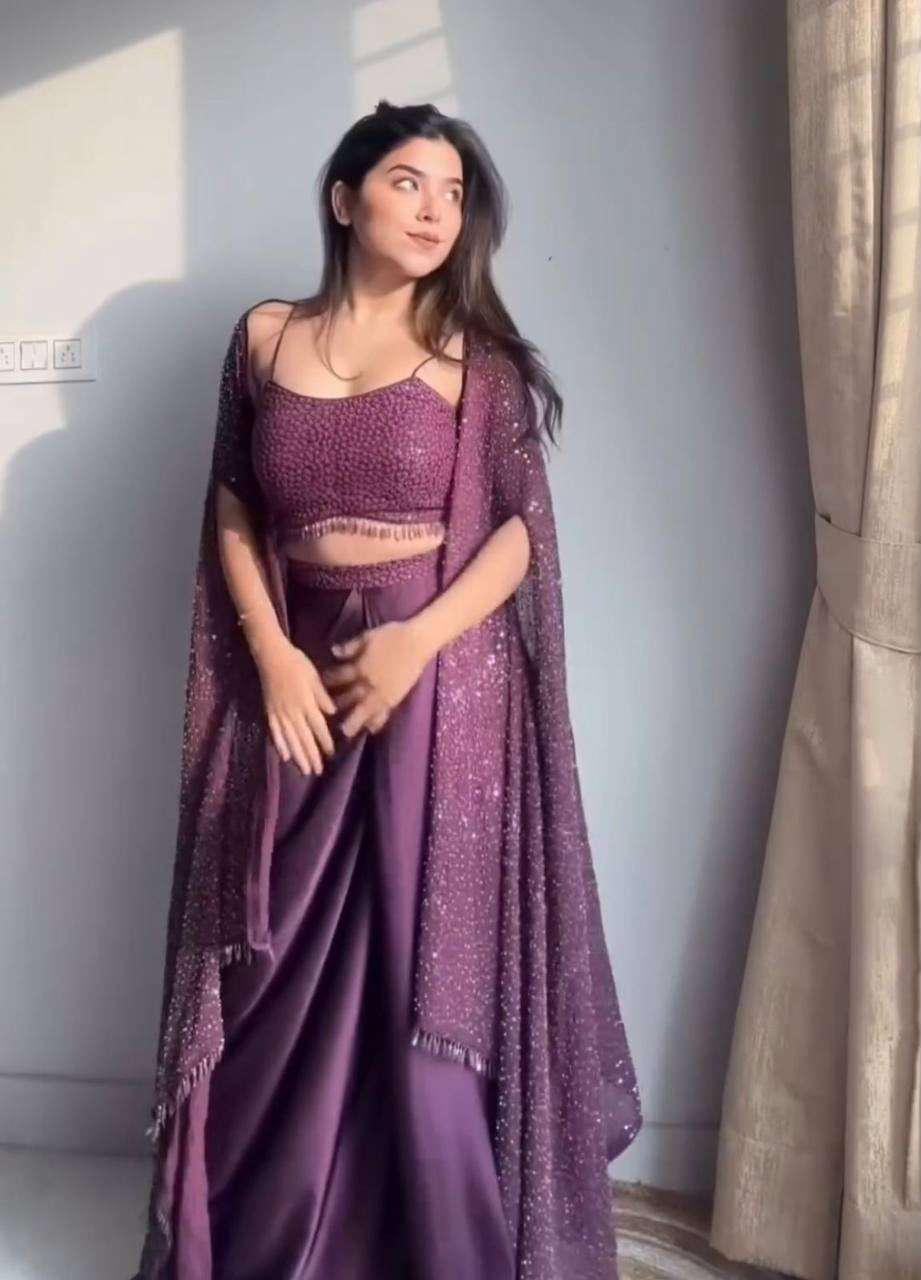 LG 1822 SILK BEAUTIFUL DESIGNER LOOK WEDDING FUNCTION WEAR LADIES DRESS