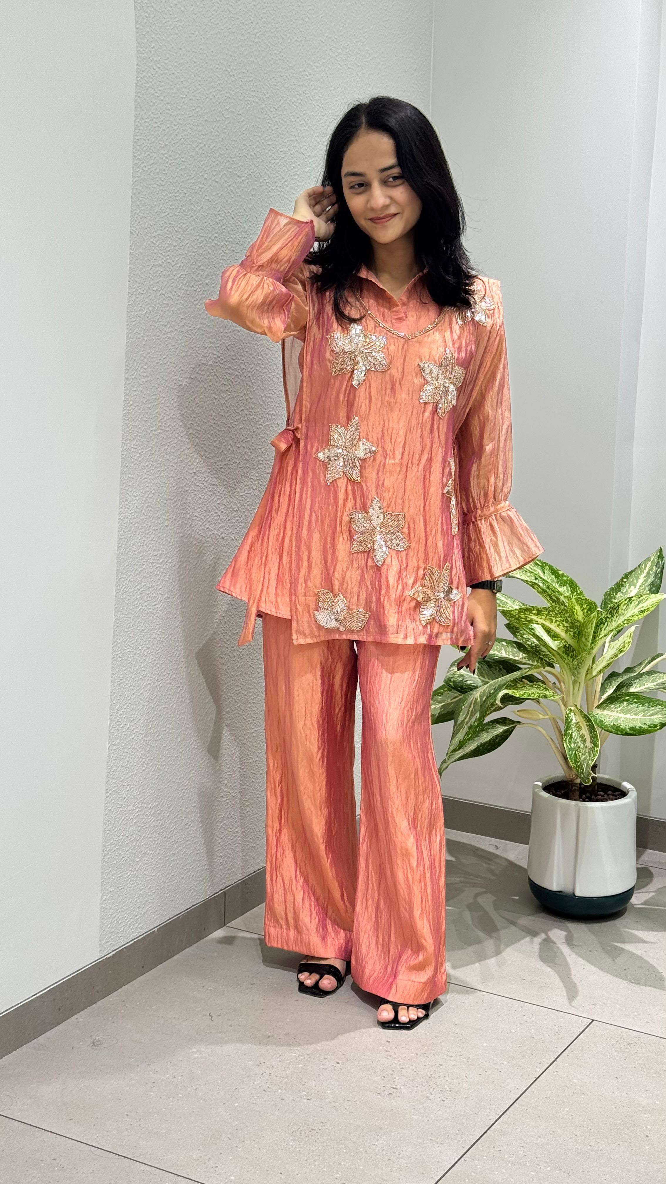 LM 36 SILK DESIGNER FUNCION THREE PIECE CO-ORD SET COLLECTION 