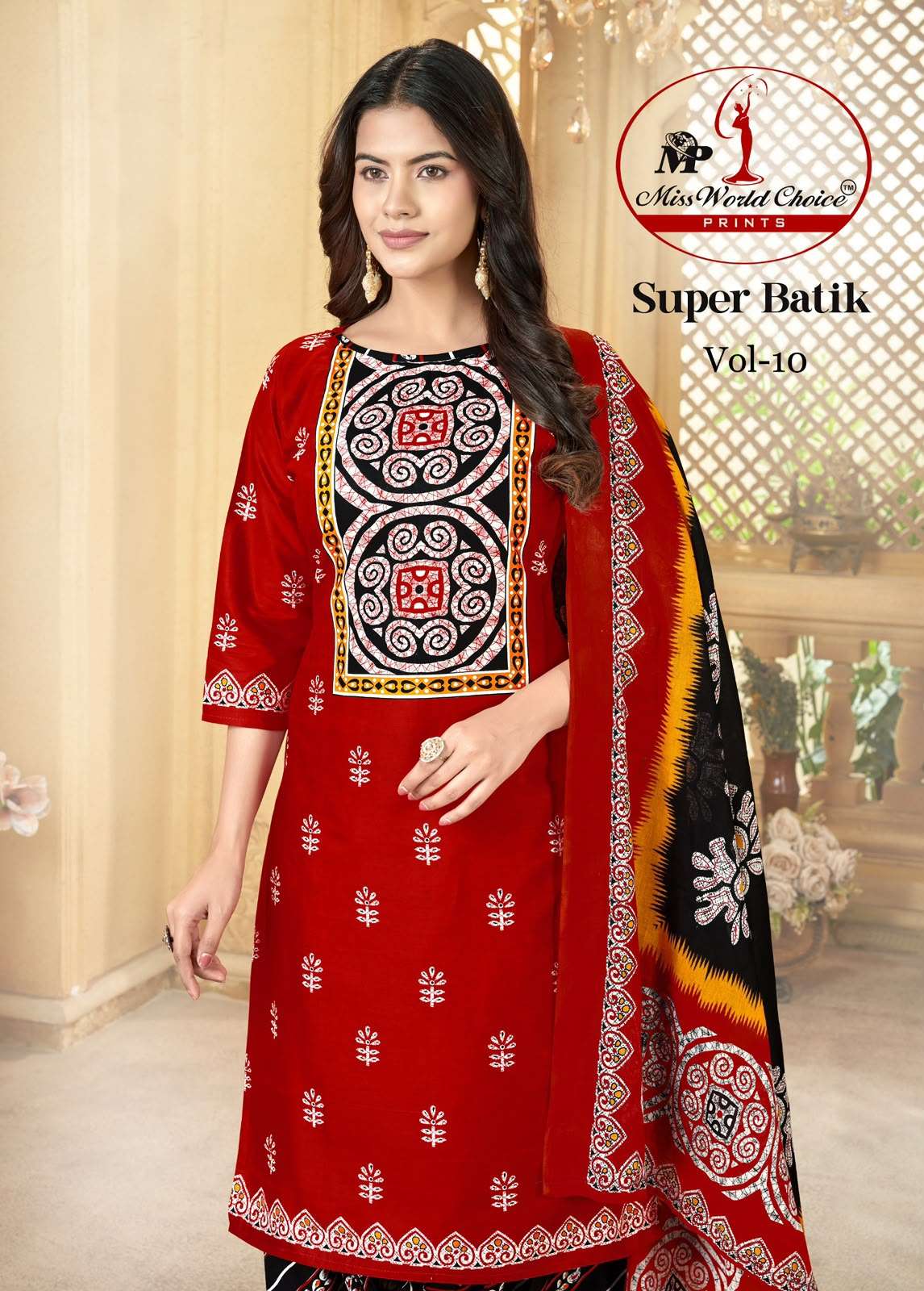MISS WORLD CHOICE SUPER BATIK VOL 10 COTTON PRINTED PATIYALA DRESS 