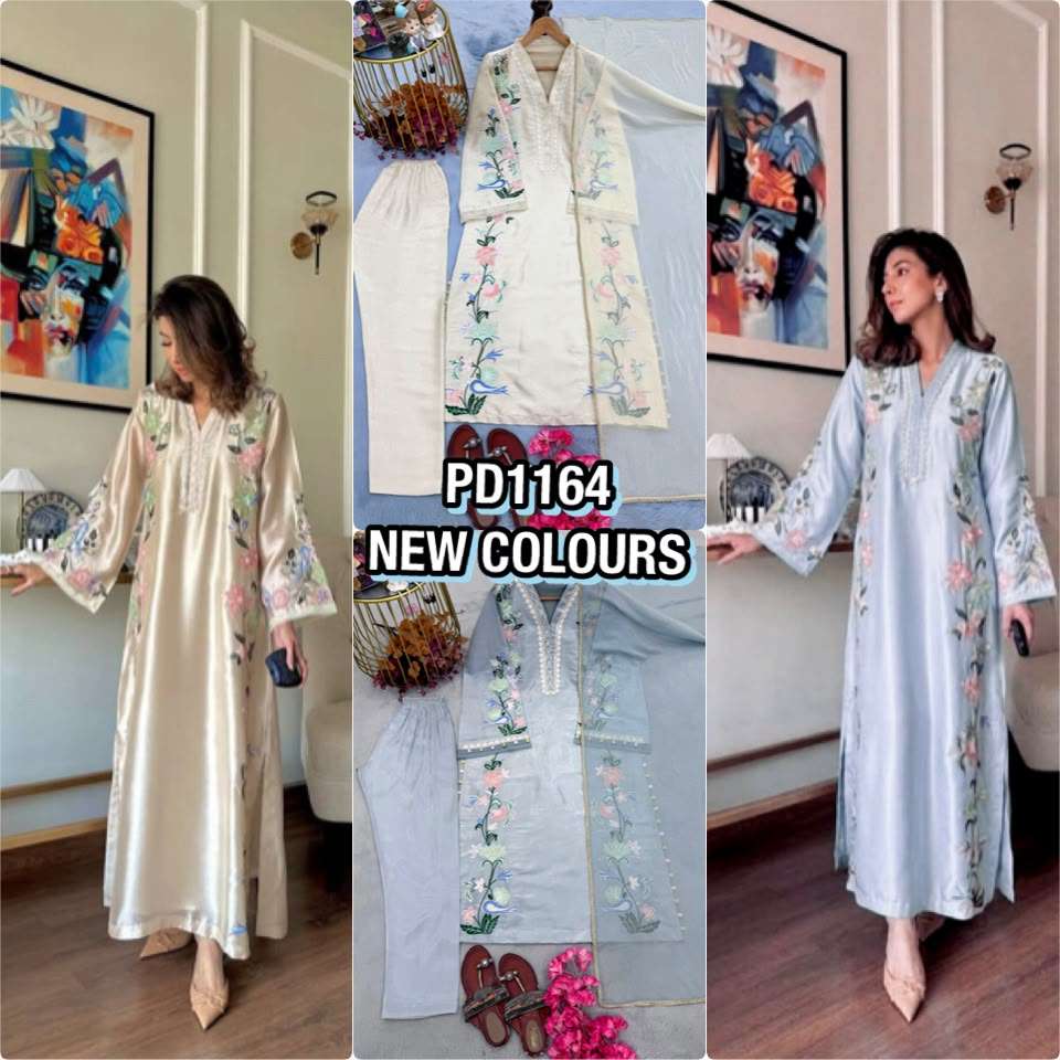 PD 1164 SILK BEAUTIFUL DESIGNER LOOK PARTY WEAR SUIT