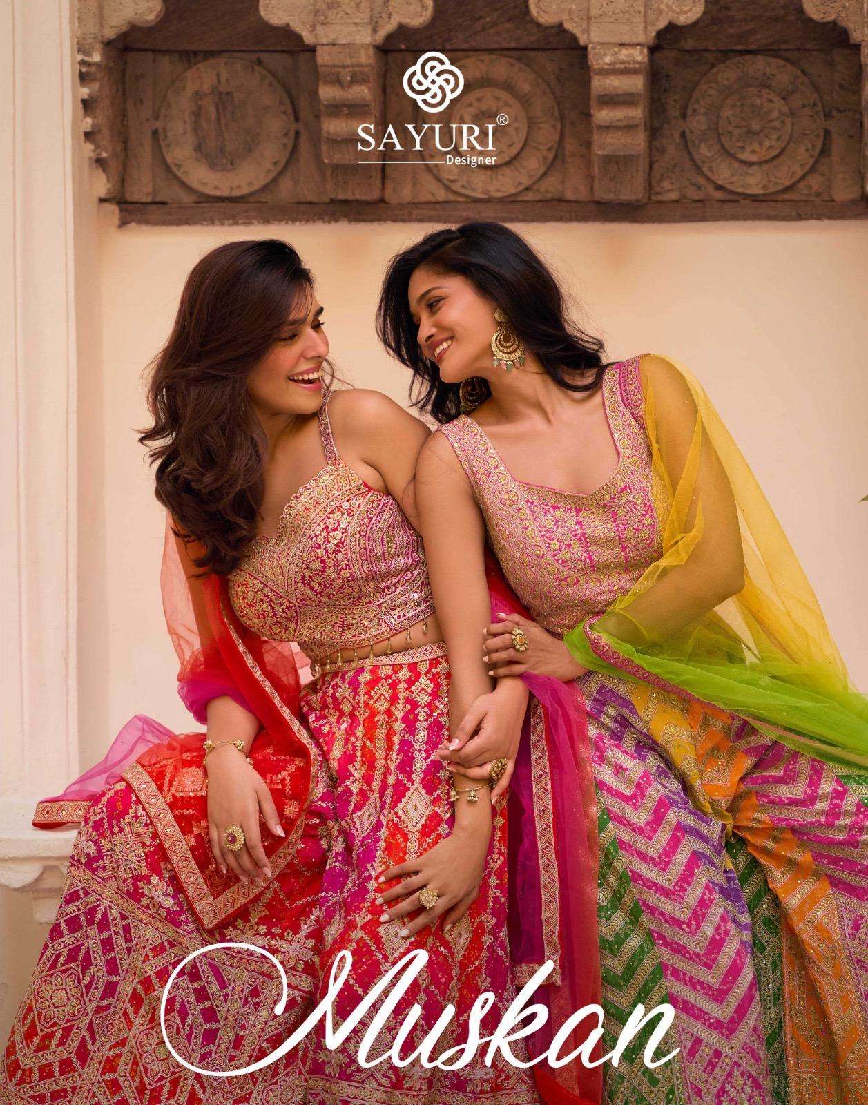 SAYURI DESIGNER MUSKAN SILK HEAVY WEDDING FUNCTION WEAR LADIES DRESS