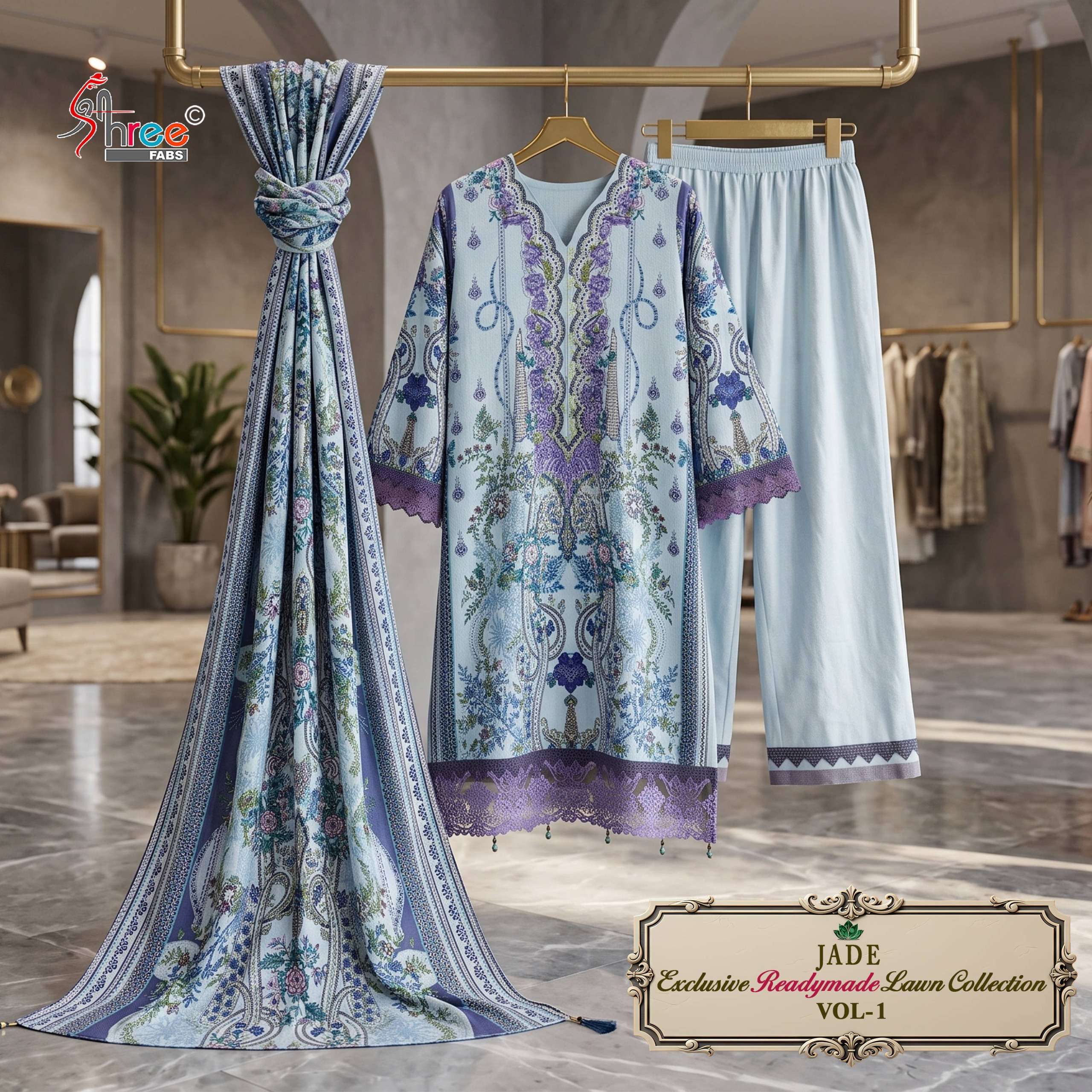 SHREE FABS JADE EXCLUSIVE LAWN READY MADE COLLECTION VOL 1 