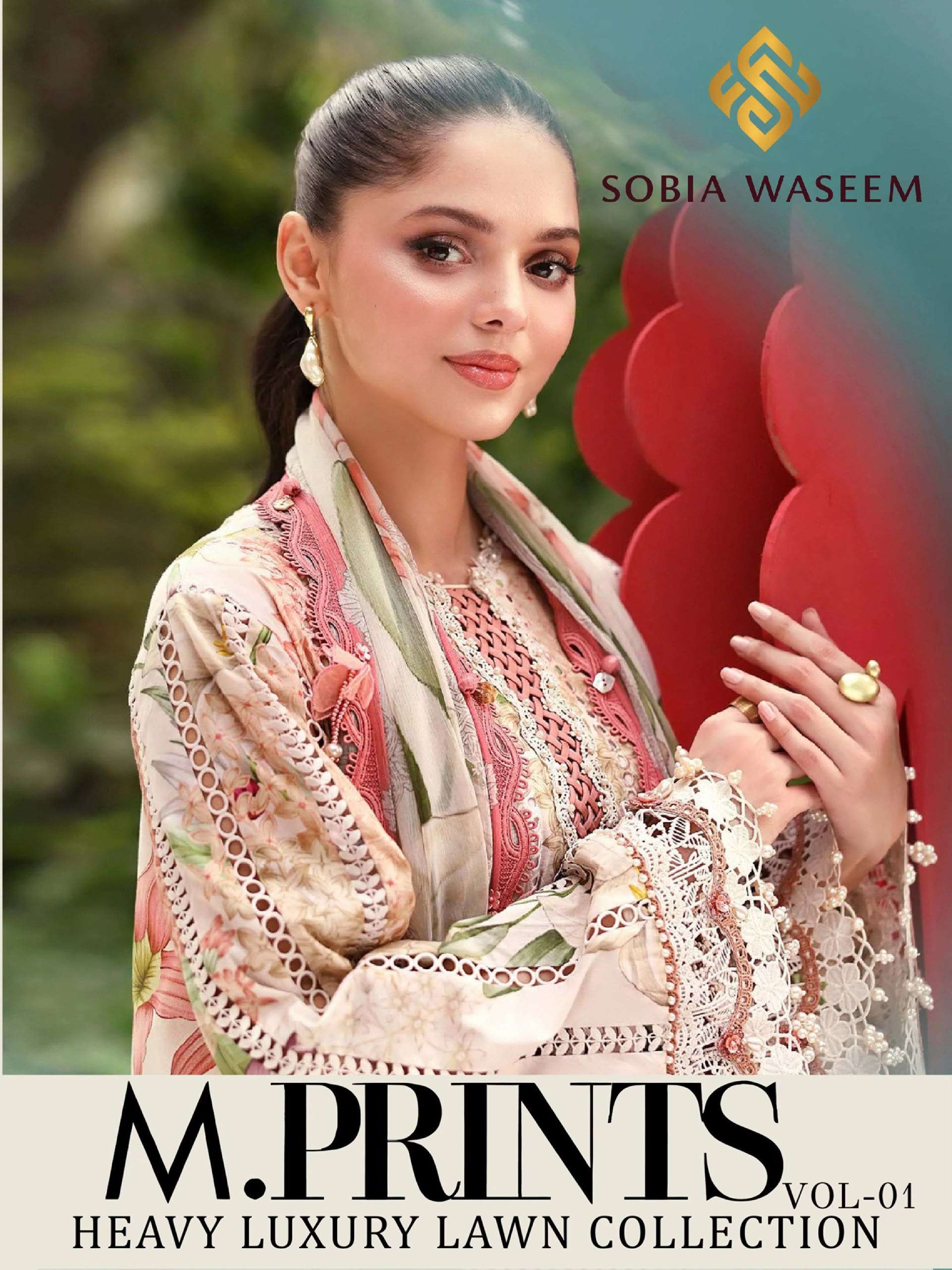 SOBIA WASEEM M PRINT VOL 1 LAWN COTTON DIGITAL KARACHI PRINT SALWAR SUIT