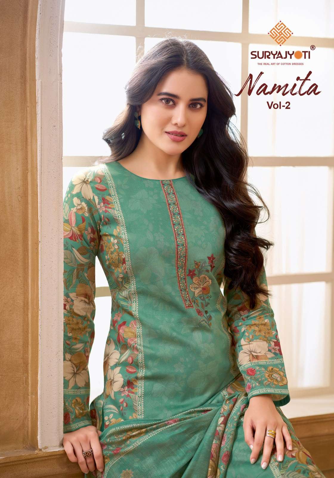 SURYAJYOTI NAMITA VOL 2 JAM SATIN DIGITAL PRINTS WITH EMBROIDERY WORKS SUIT