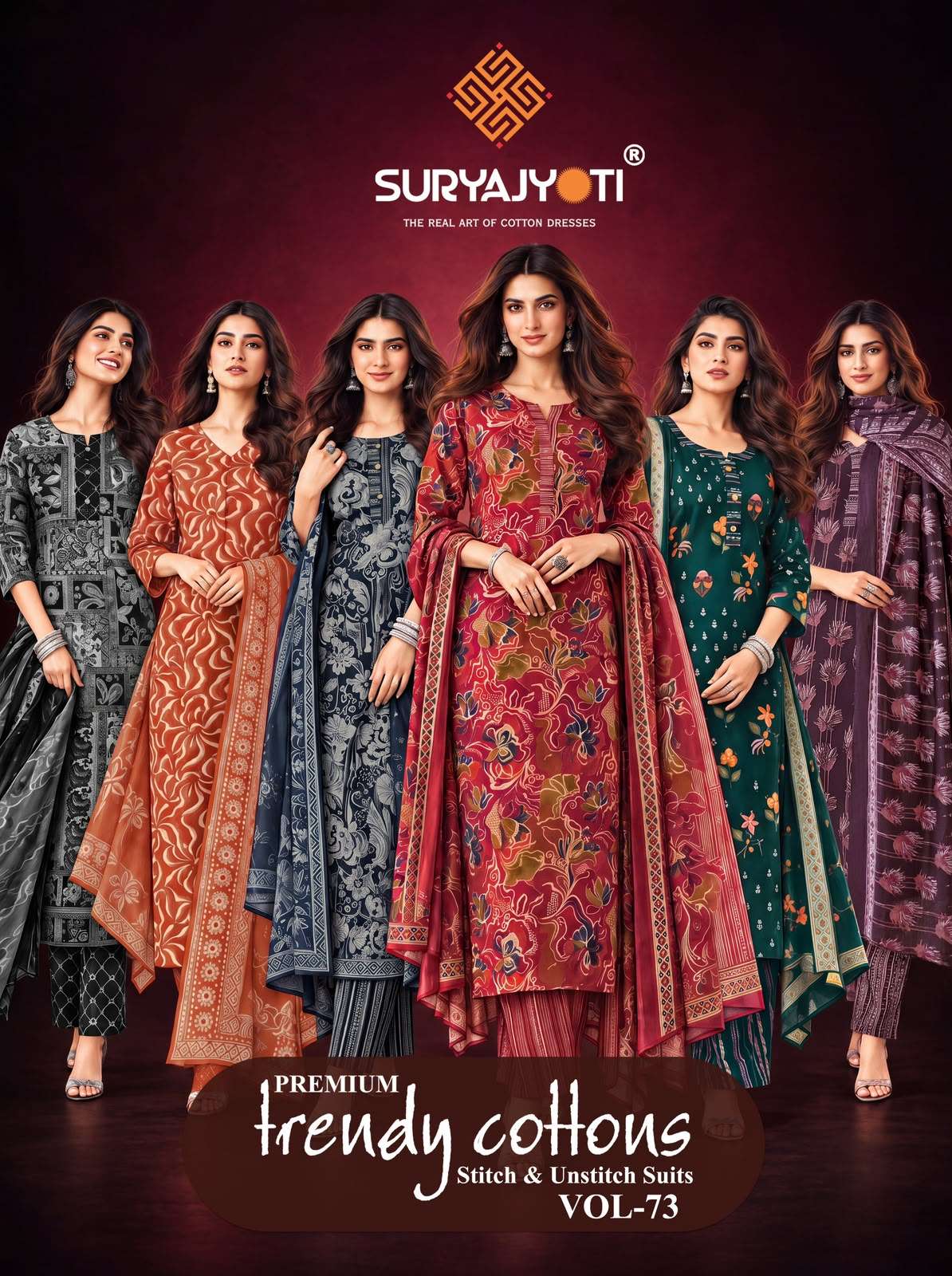 SURYAJYOTI TRENDY COTTON VOL 73 COTTON PRINTED LADIES SALWAR SUIT