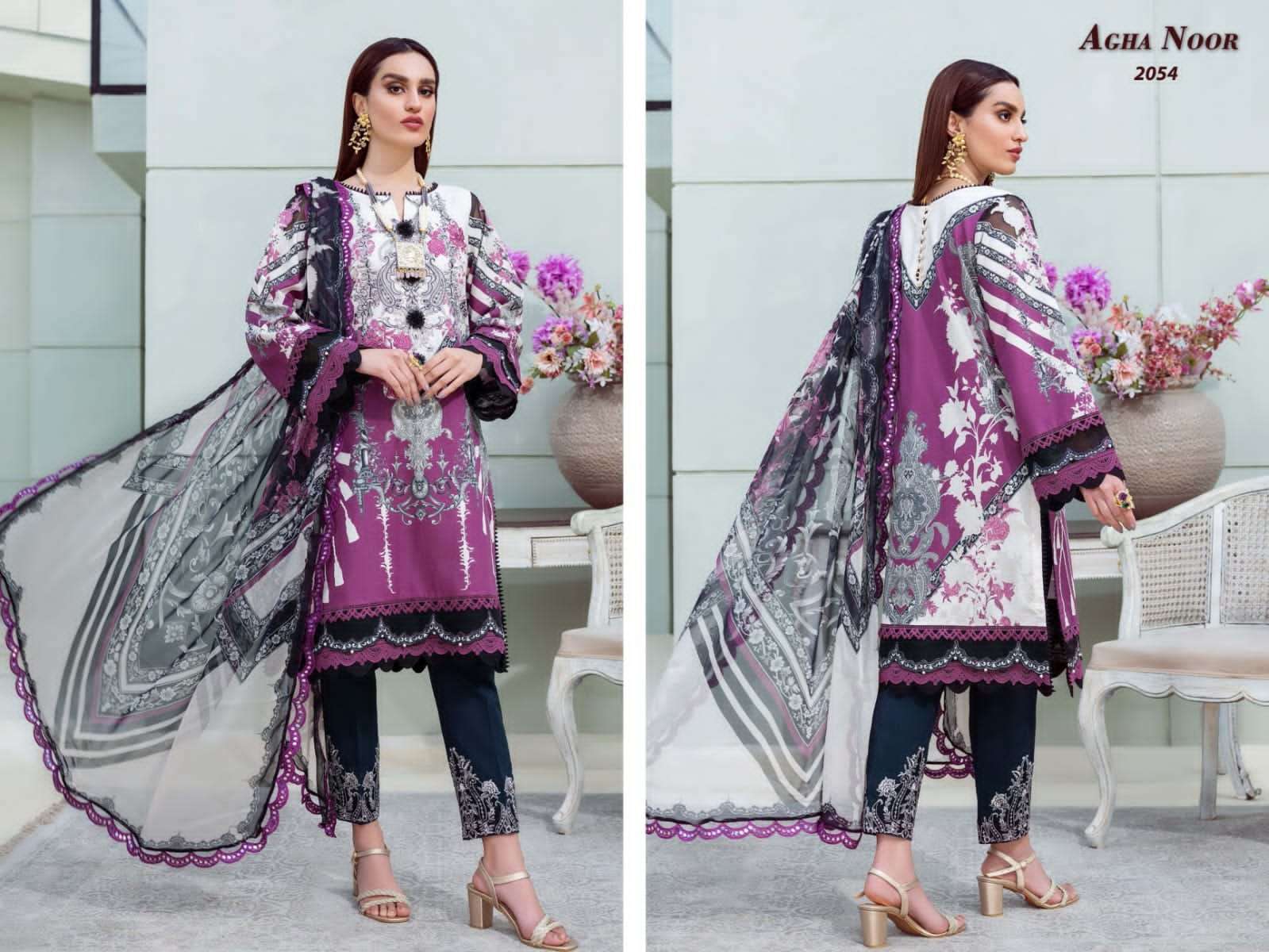 AGHA NOOR LUXURY LAWN COLLECTION VOL 6 