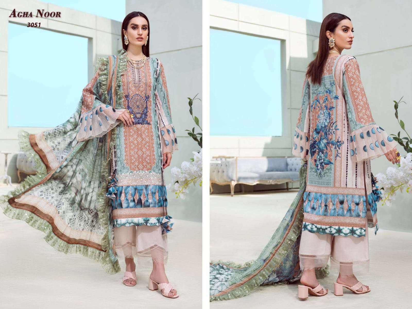 AGHA NOOR LUXURY LAWN COLLECTION VOL 7