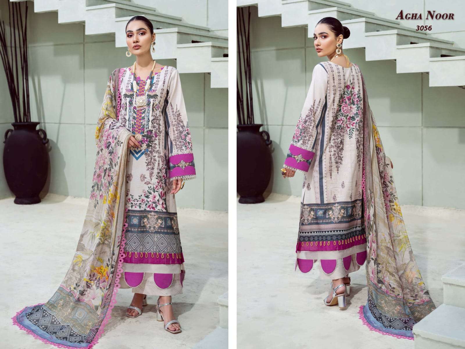 AGHA NOOR LUXURY LAWN COLLECTION VOL 7