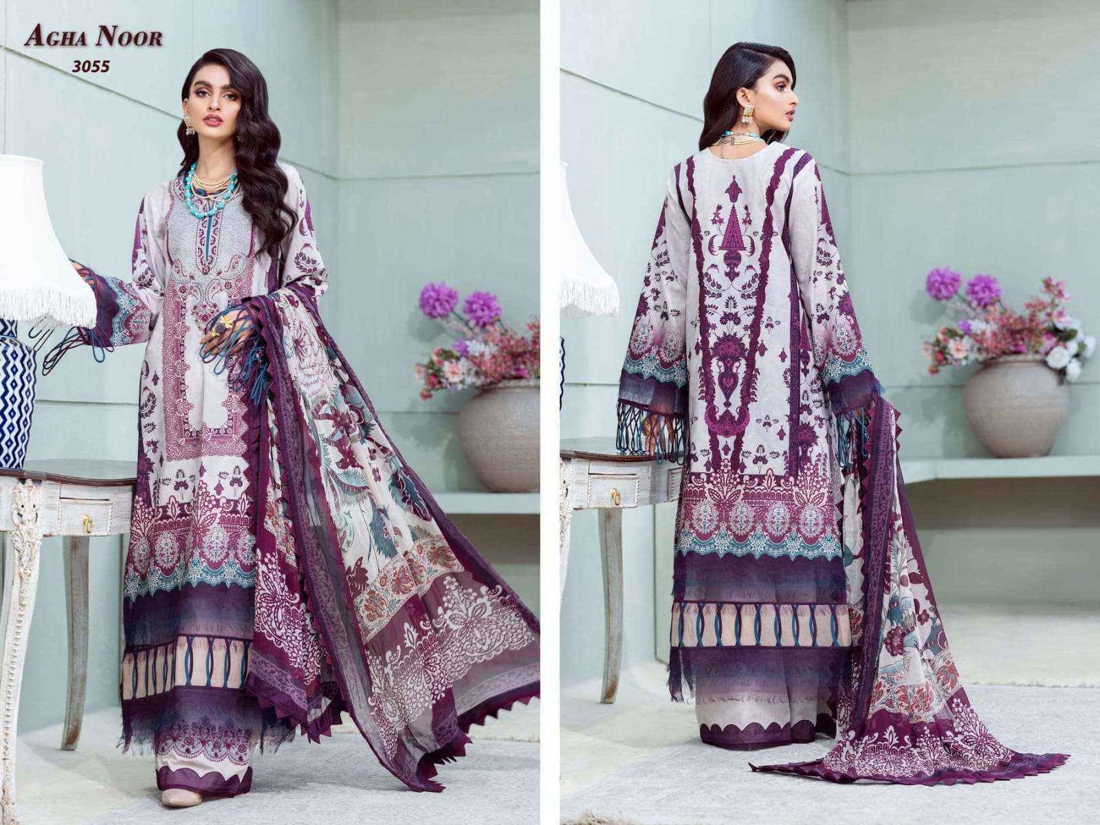 AGHA NOOR LUXURY LAWN COLLECTION VOL 7