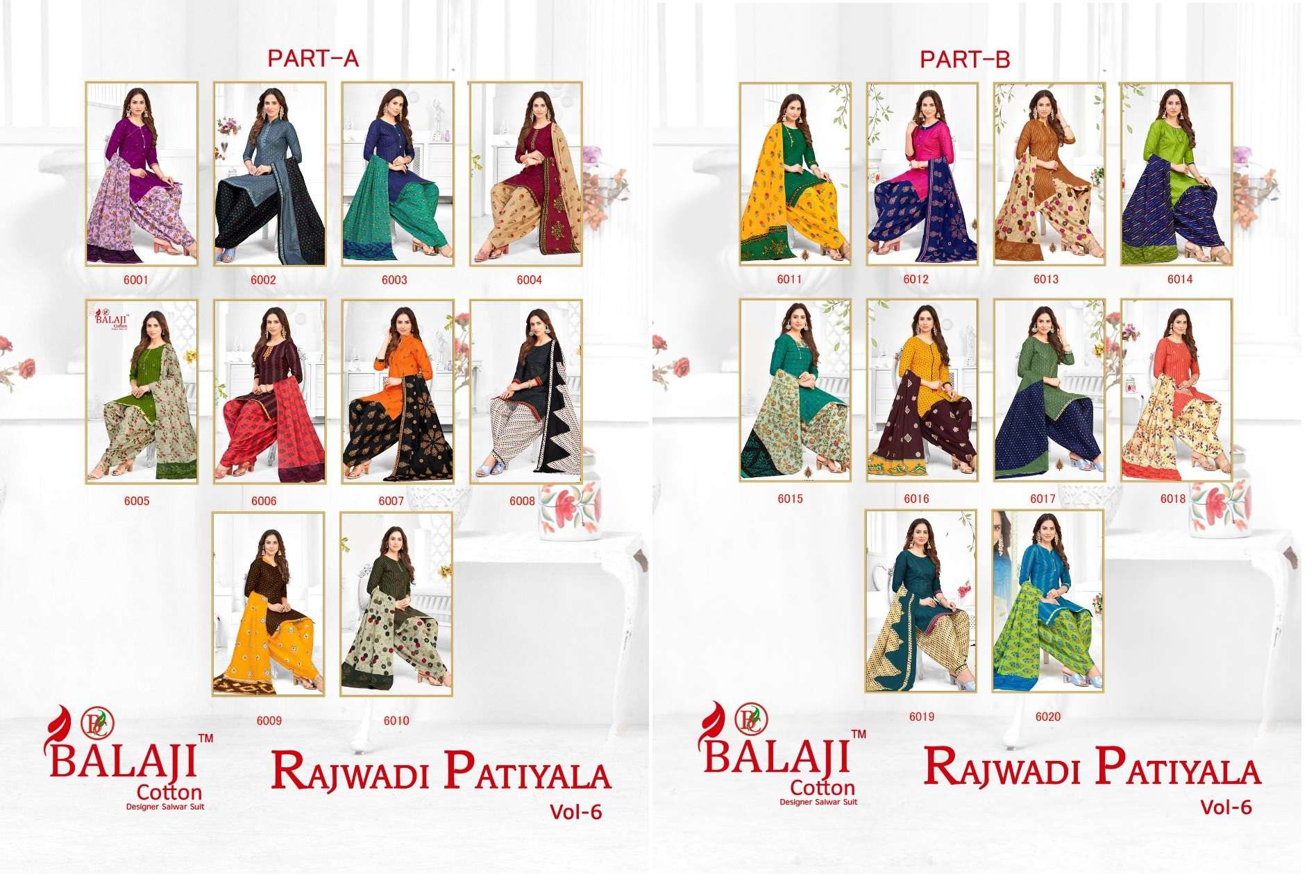 BALAJI COTTON RAJWADI PATIYALA VOL 6