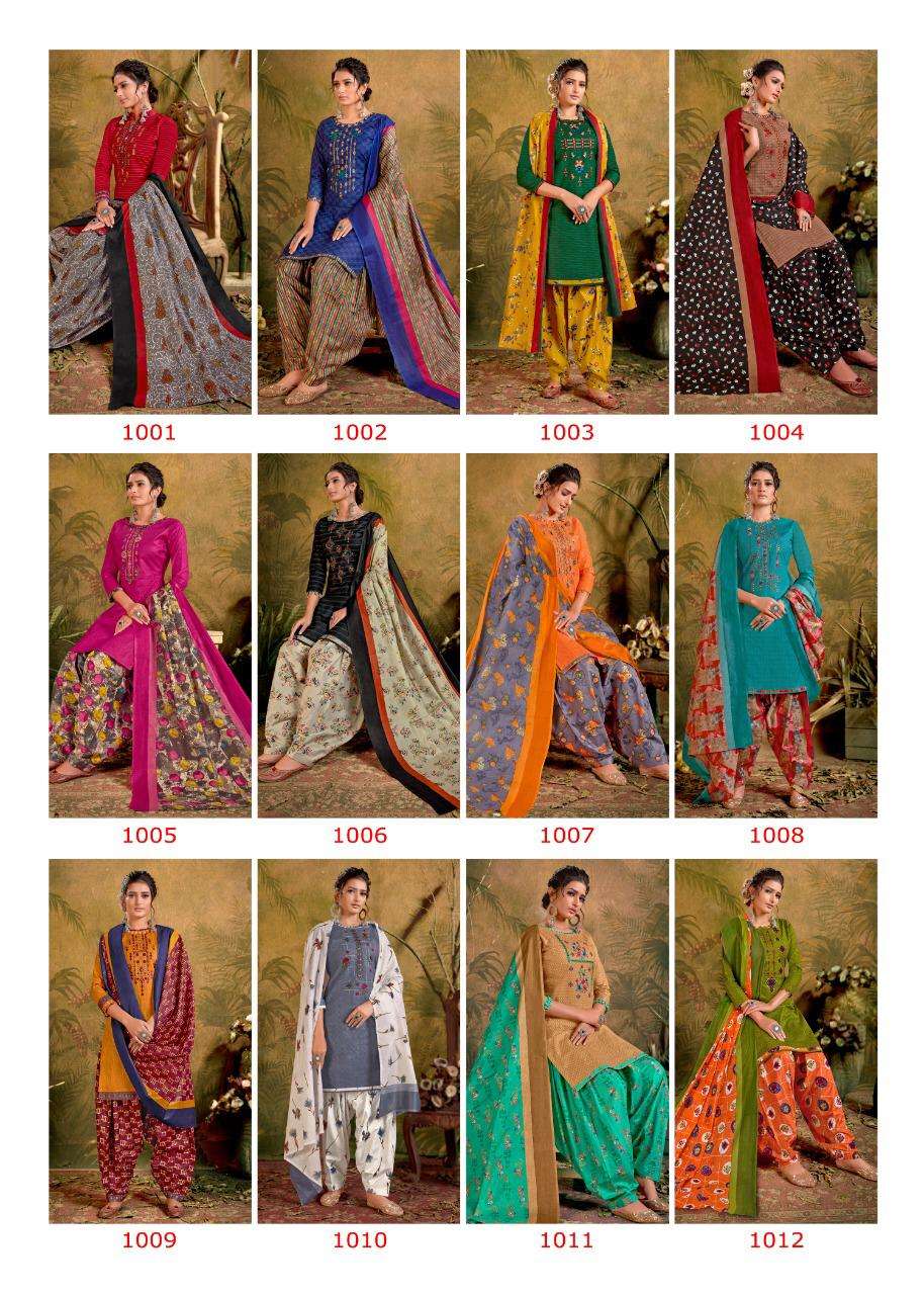 BALAJI COTTON RASBERRY PATIYALA VOL 5 READY MADE 