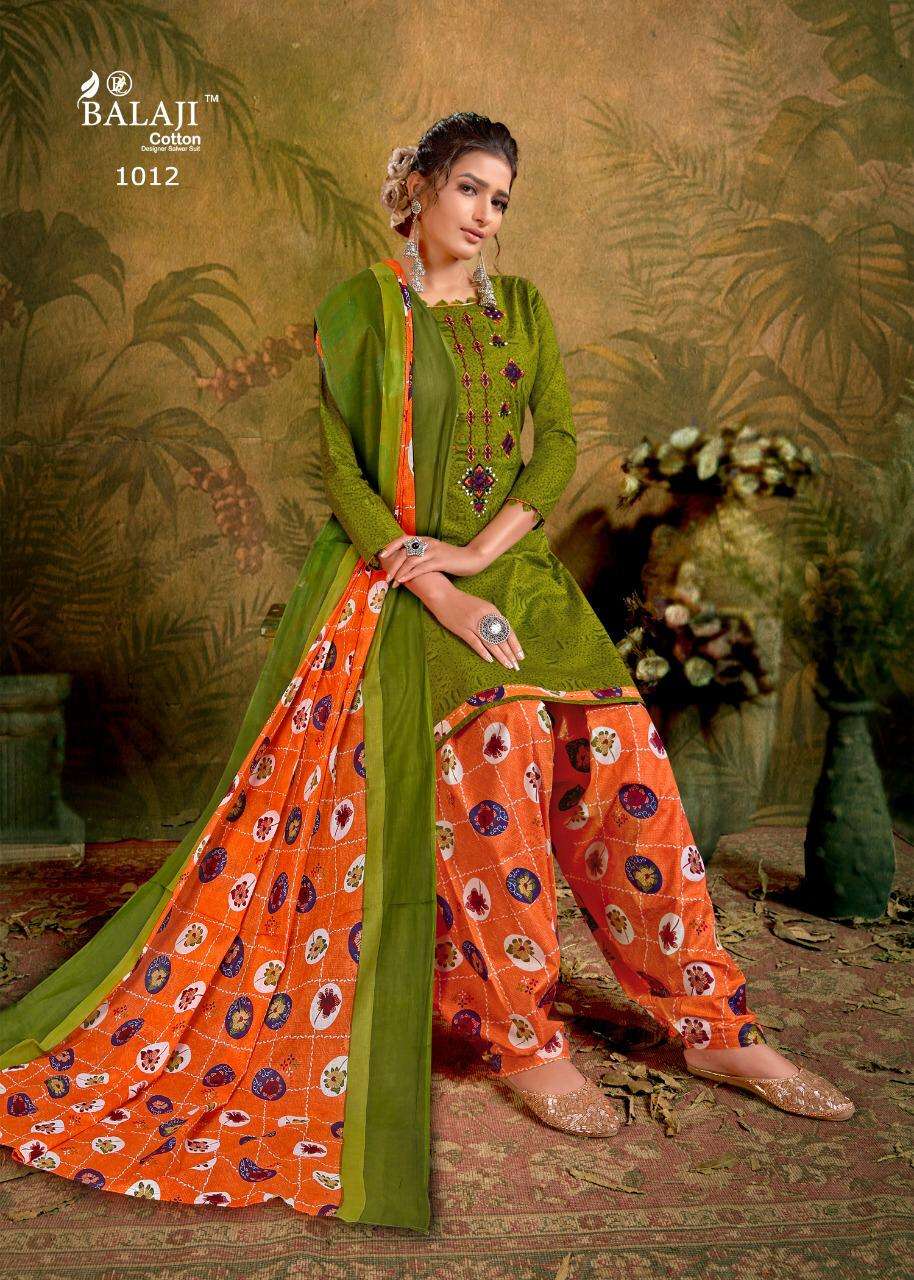 BALAJI COTTON RASBERRY PATIYALA VOL 5 READY MADE 