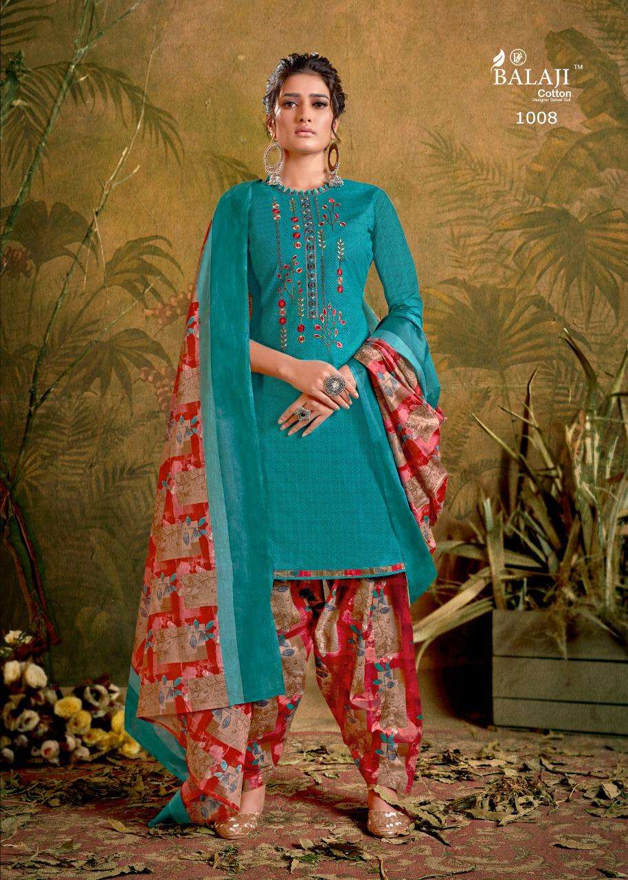 BALAJI COTTON RASBERRY PATIYALA VOL 5 READY MADE 