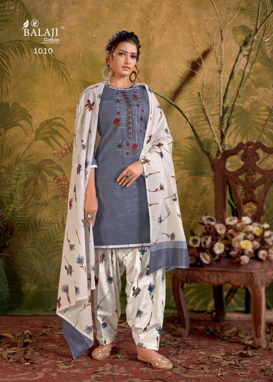 BALAJI COTTON RASBERRY PATIYALA VOL 5 READY MADE 