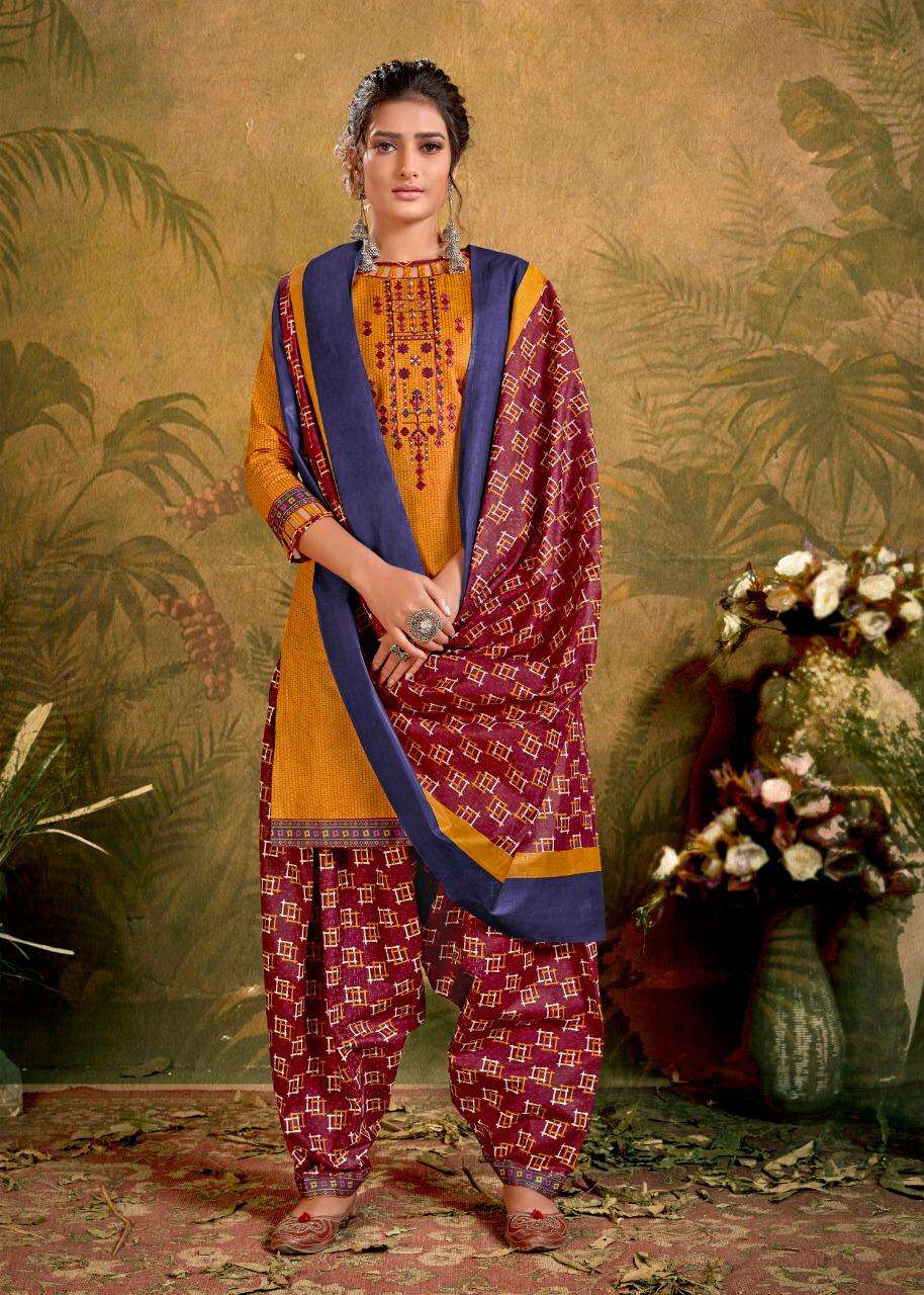 BALAJI COTTON RASBERRY PATIYALA VOL 5 READY MADE 