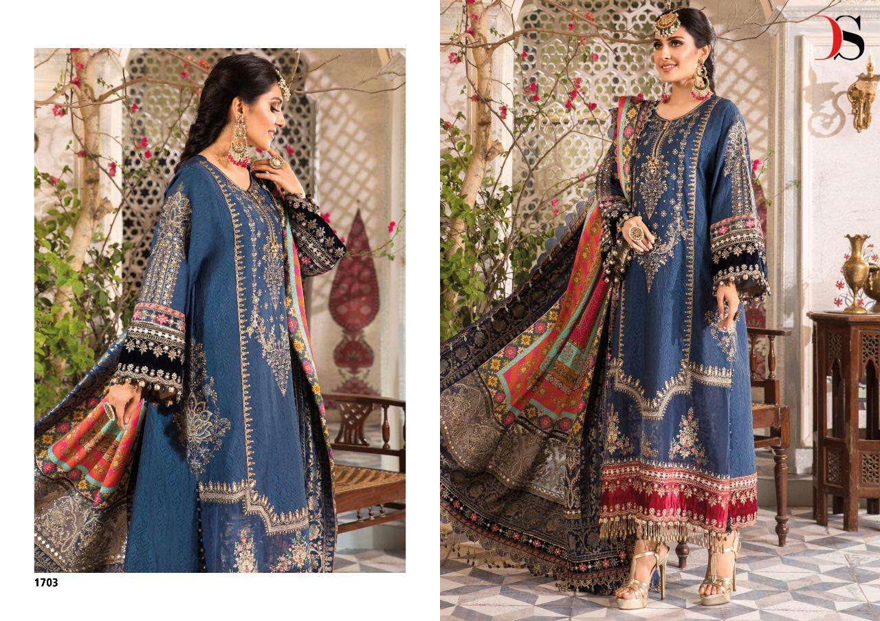 DEEPSY SUITS MARIA B EMBROIDERED 