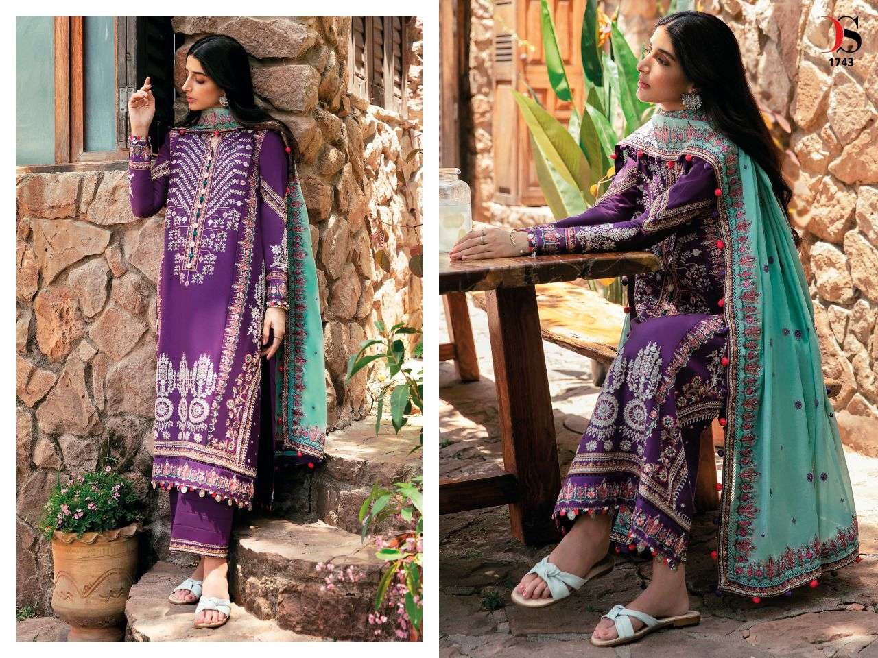 DEEPSY SUITS ZAHA LUXURY LAWN 