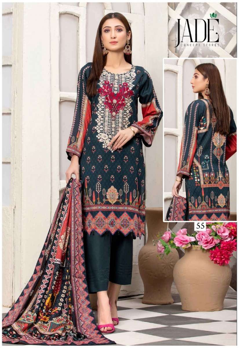 JADE FIRDOUS URBANE LUXURY FESTIVE LAWN COLLECTION VOL 6