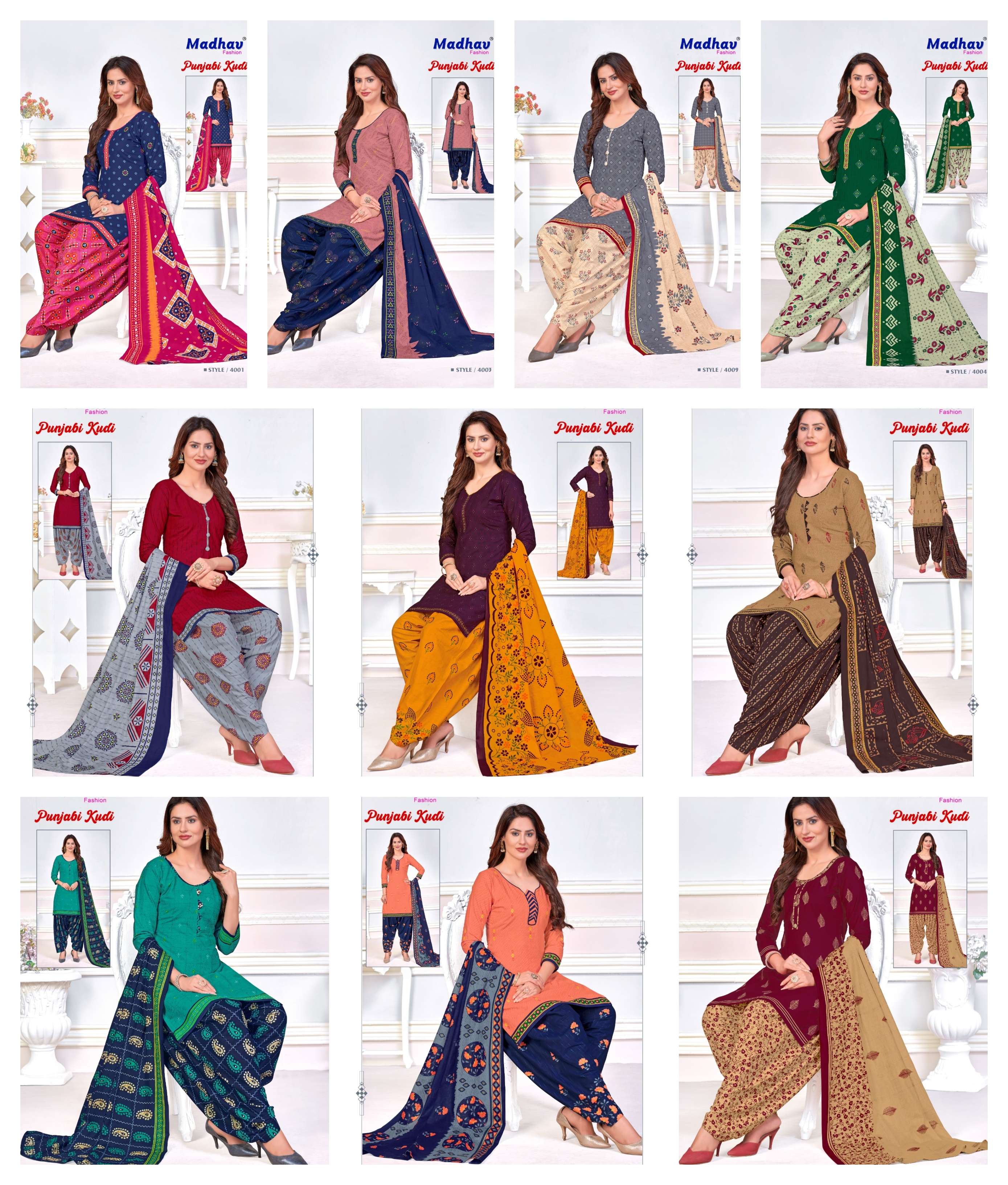 MADHAV FASHION PUNJABI KUDI 4 READY MADE 