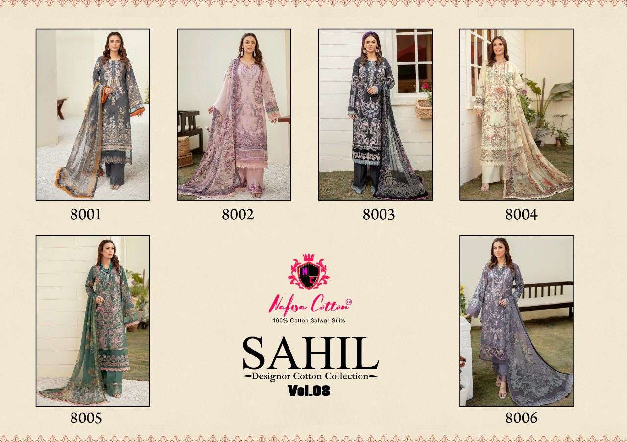 NAFISA COTTON SAHIL COTTON COLLECTION VOL 8