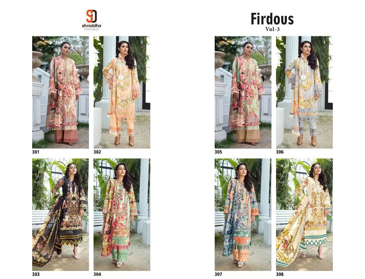 SHARADDHA DESIGNER FIRDOUS VOL 3