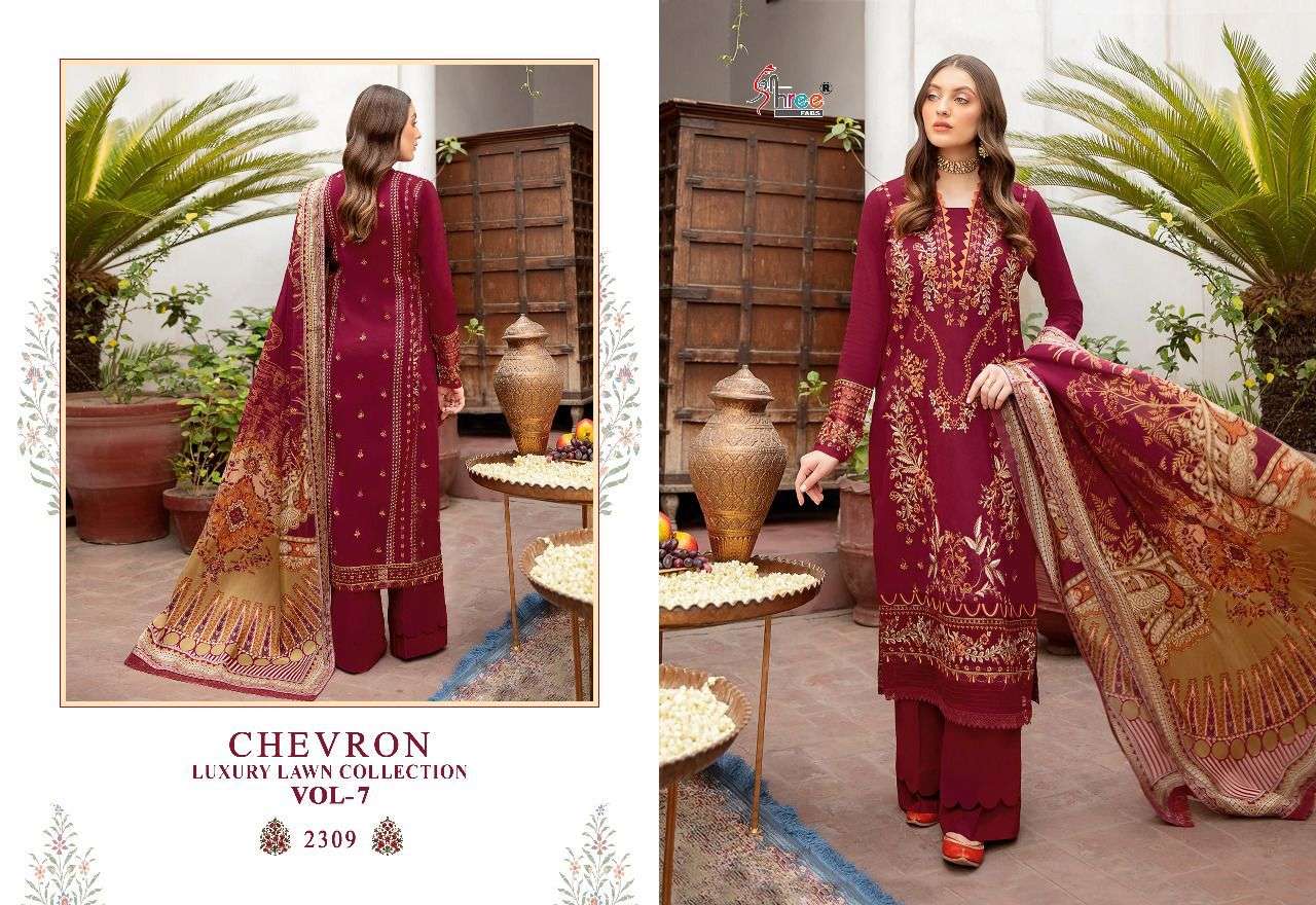 SHREE FABS CHEVRON LUXURY LAWN COLLECTION VOL 7