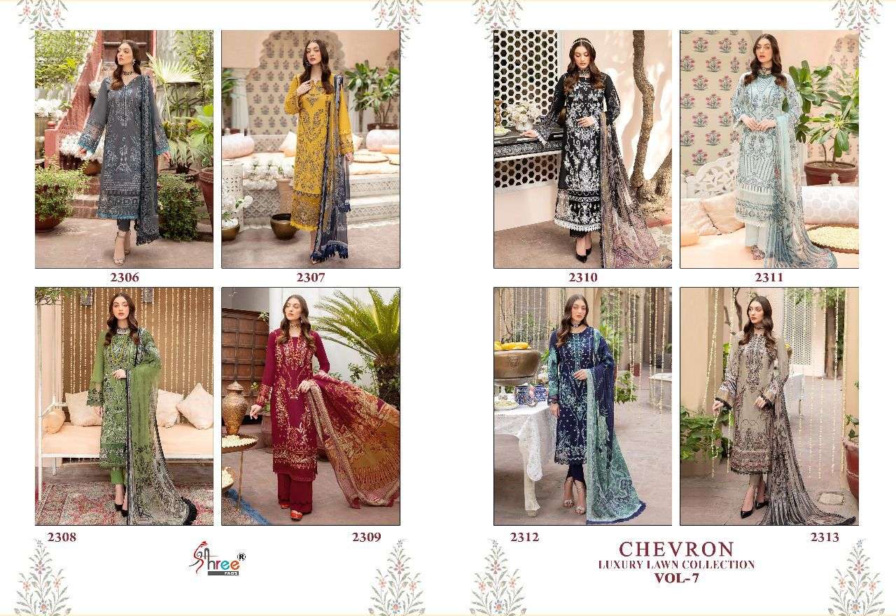 SHREE FABS CHEVRON LUXURY LAWN COLLECTION VOL 7