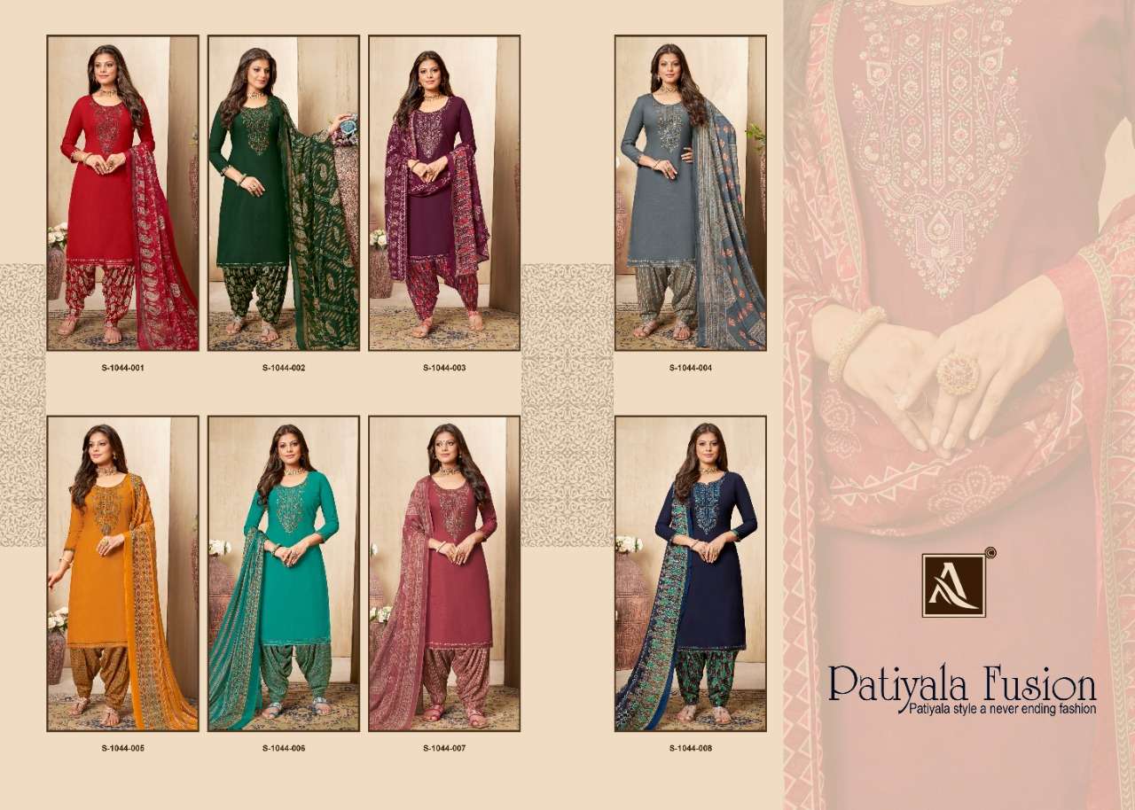 ALOK SUITS PATIYALA FUSION