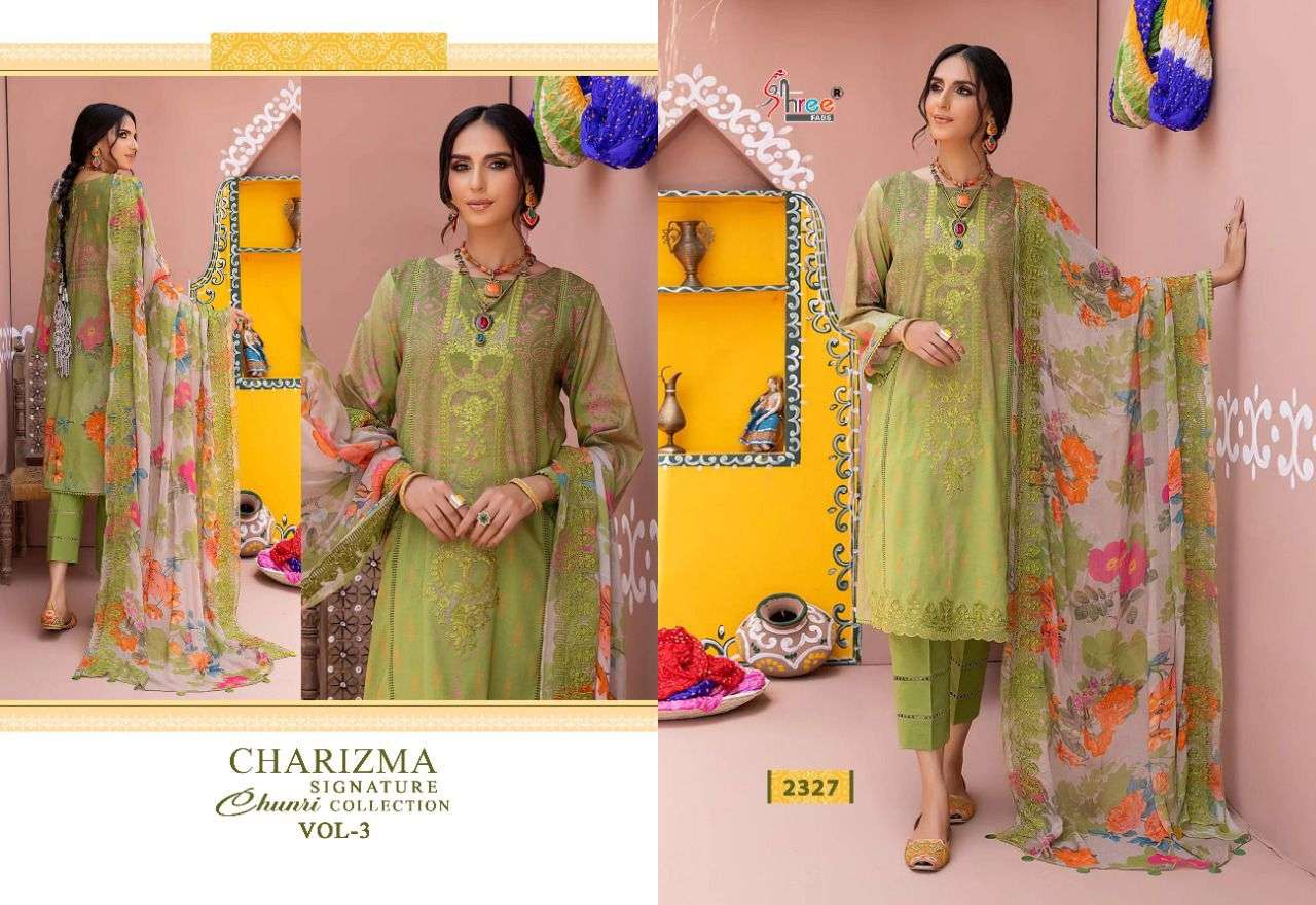 SHREE FABS CHARIZMA SIGNATURE CHUNRI COLLECTION VOL 3