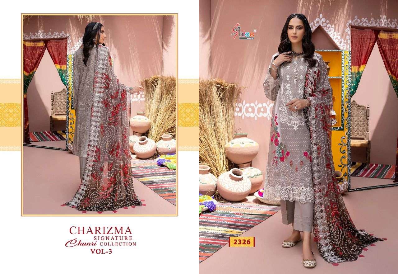 SHREE FABS CHARIZMA SIGNATURE CHUNRI COLLECTION VOL 3