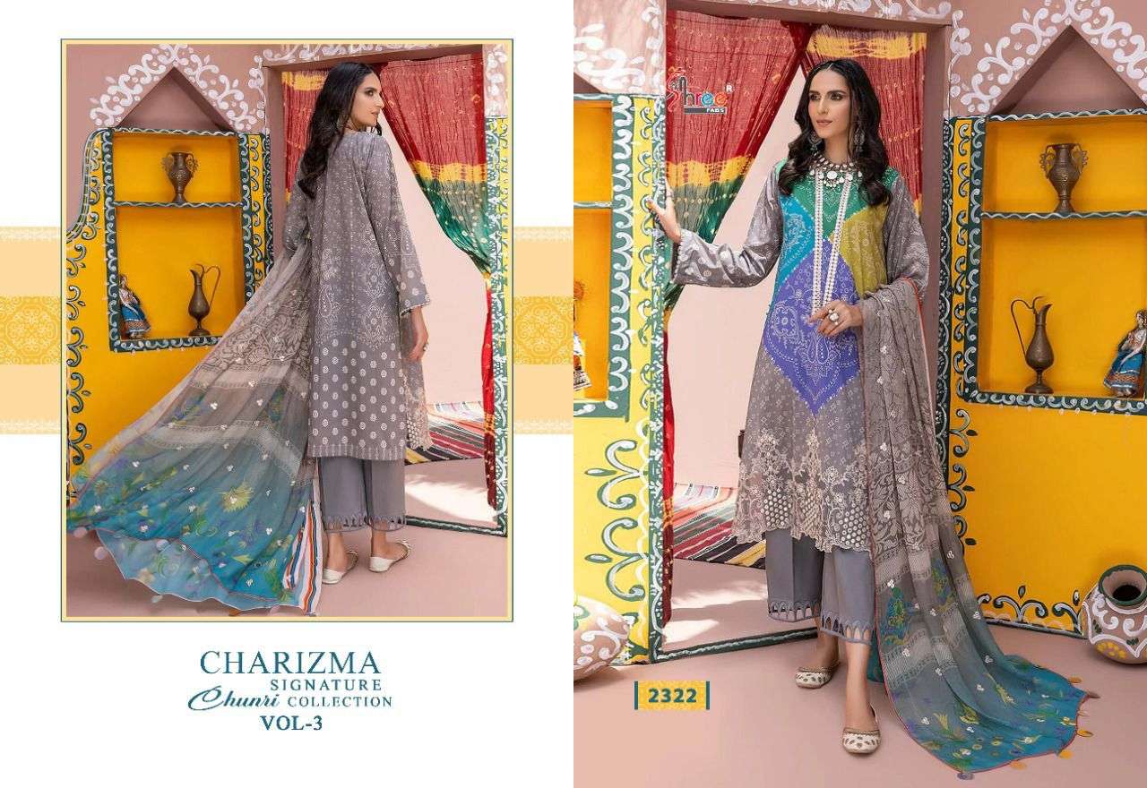 SHREE FABS CHARIZMA SIGNATURE CHUNRI COLLECTION VOL 3