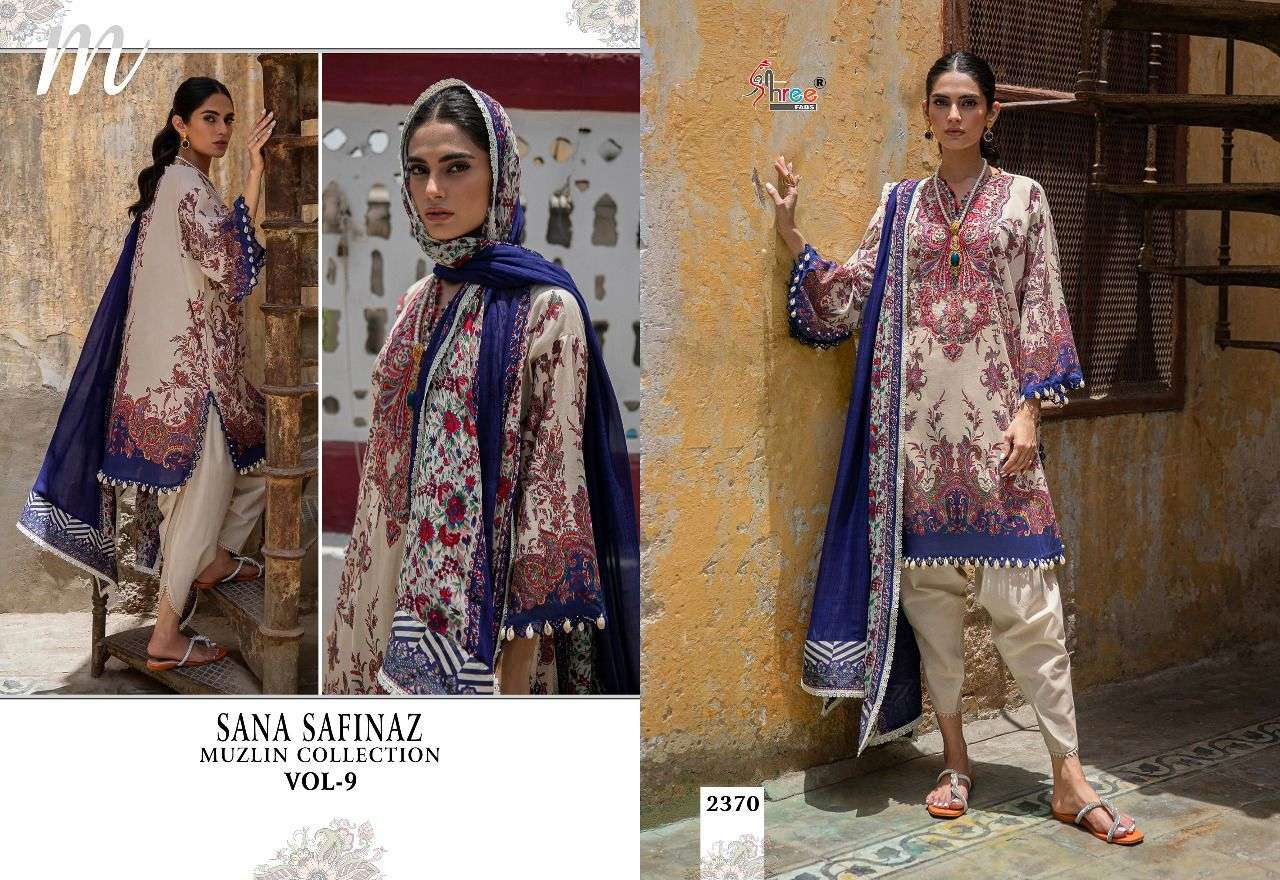 SHREE FABS SANA SAFINAZ MUZLIN COLLECTION VOL 9