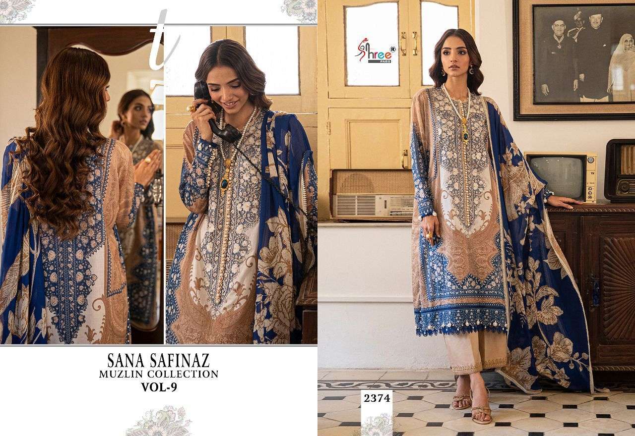 SHREE FABS SANA SAFINAZ MUZLIN COLLECTION VOL 9
