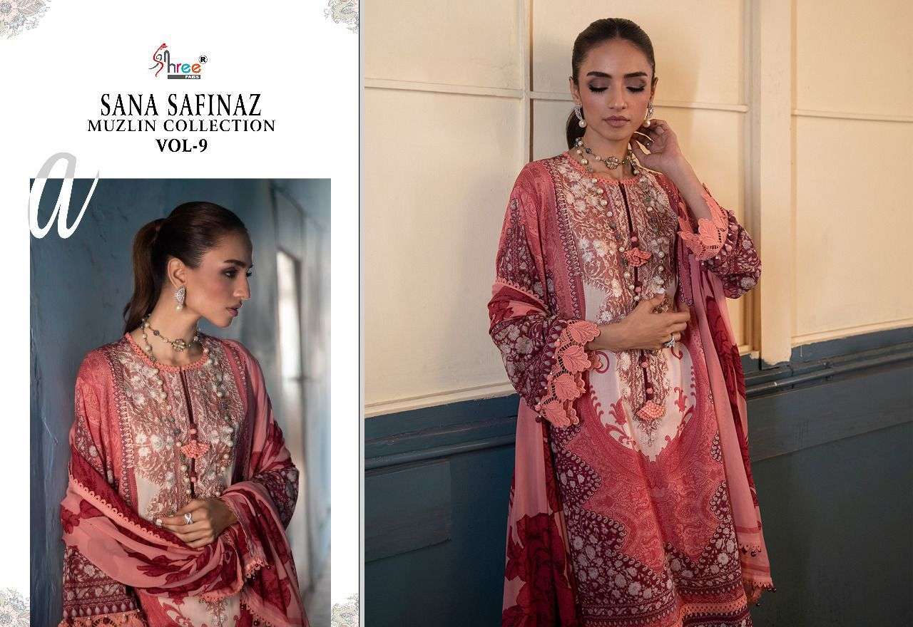 SHREE FABS SANA SAFINAZ MUZLIN COLLECTION VOL 9