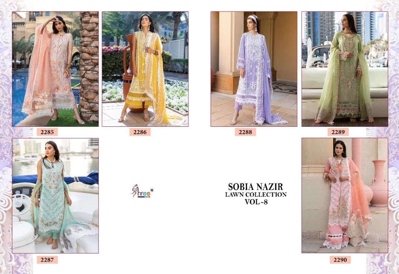 SHREE FABS SOBIA NAZIR LAWN COLLECTION VOL 8 