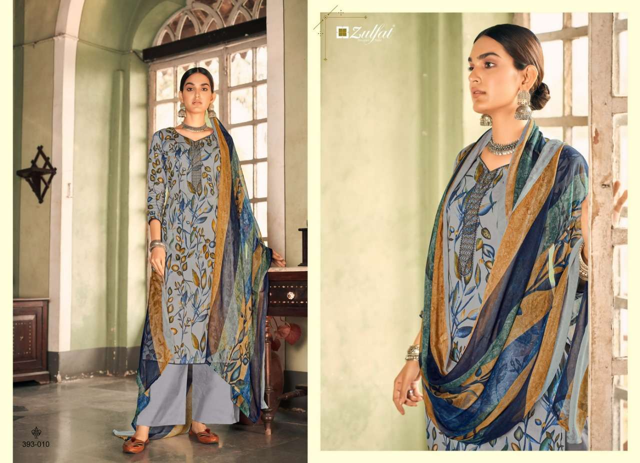 ZULFAT DESIGNER SUITS PANKHUDI 
