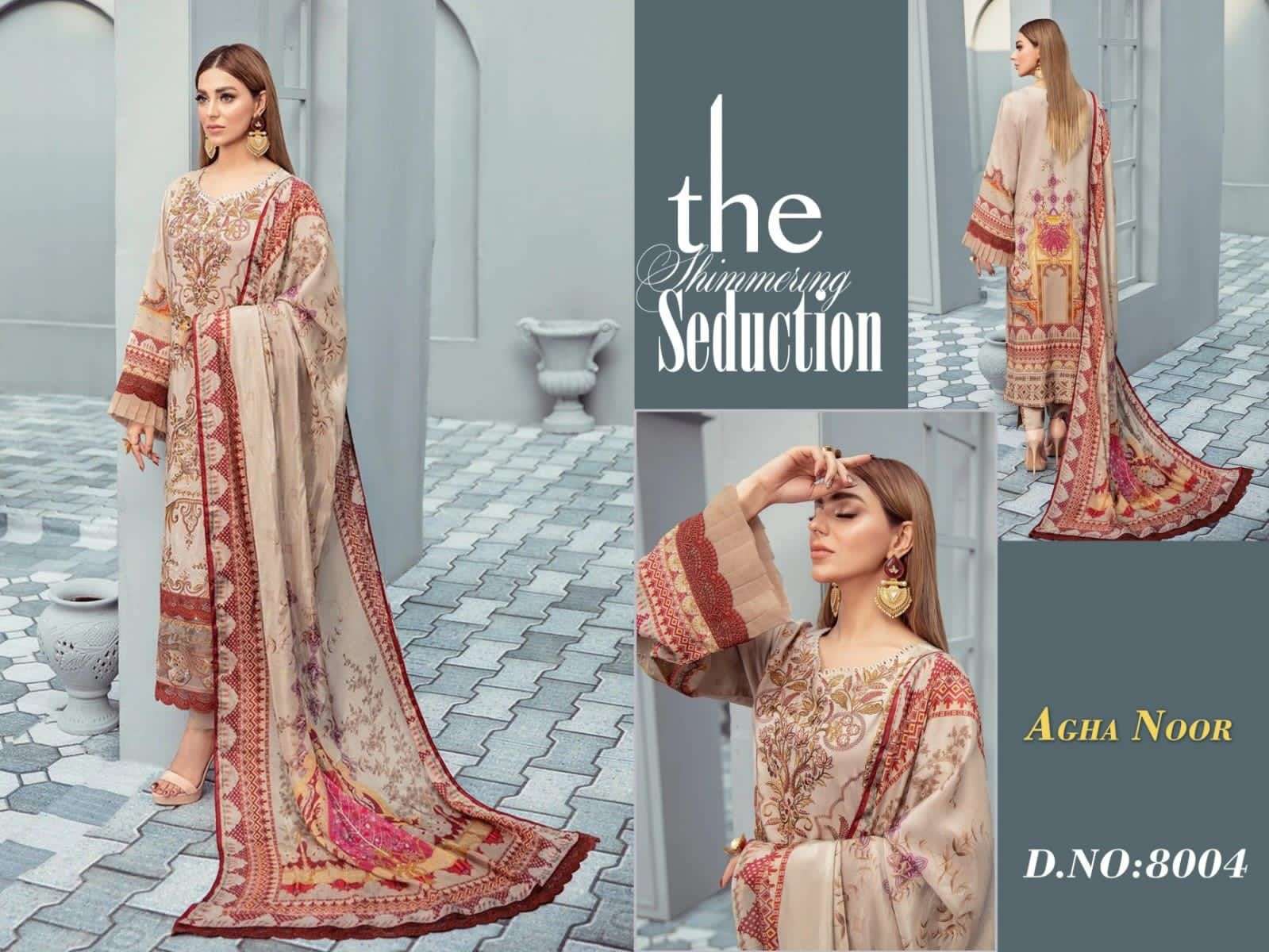 AGHA NOOR LUXURY LAWN COLLECTION VOL 8 