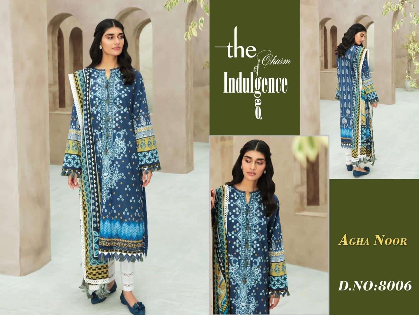 AGHA NOOR LUXURY LAWN COLLECTION VOL 8 