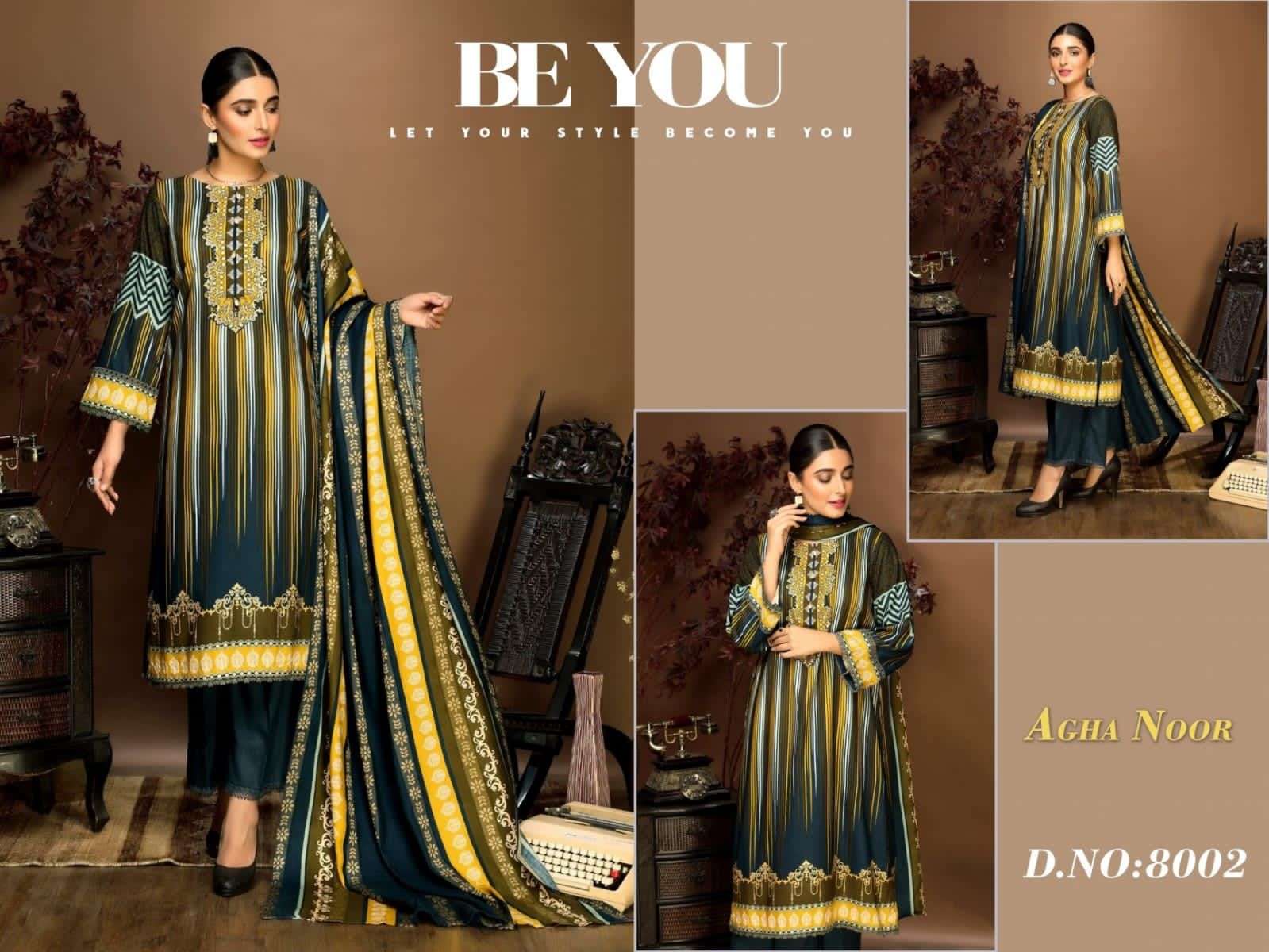 AGHA NOOR LUXURY LAWN COLLECTION VOL 8 