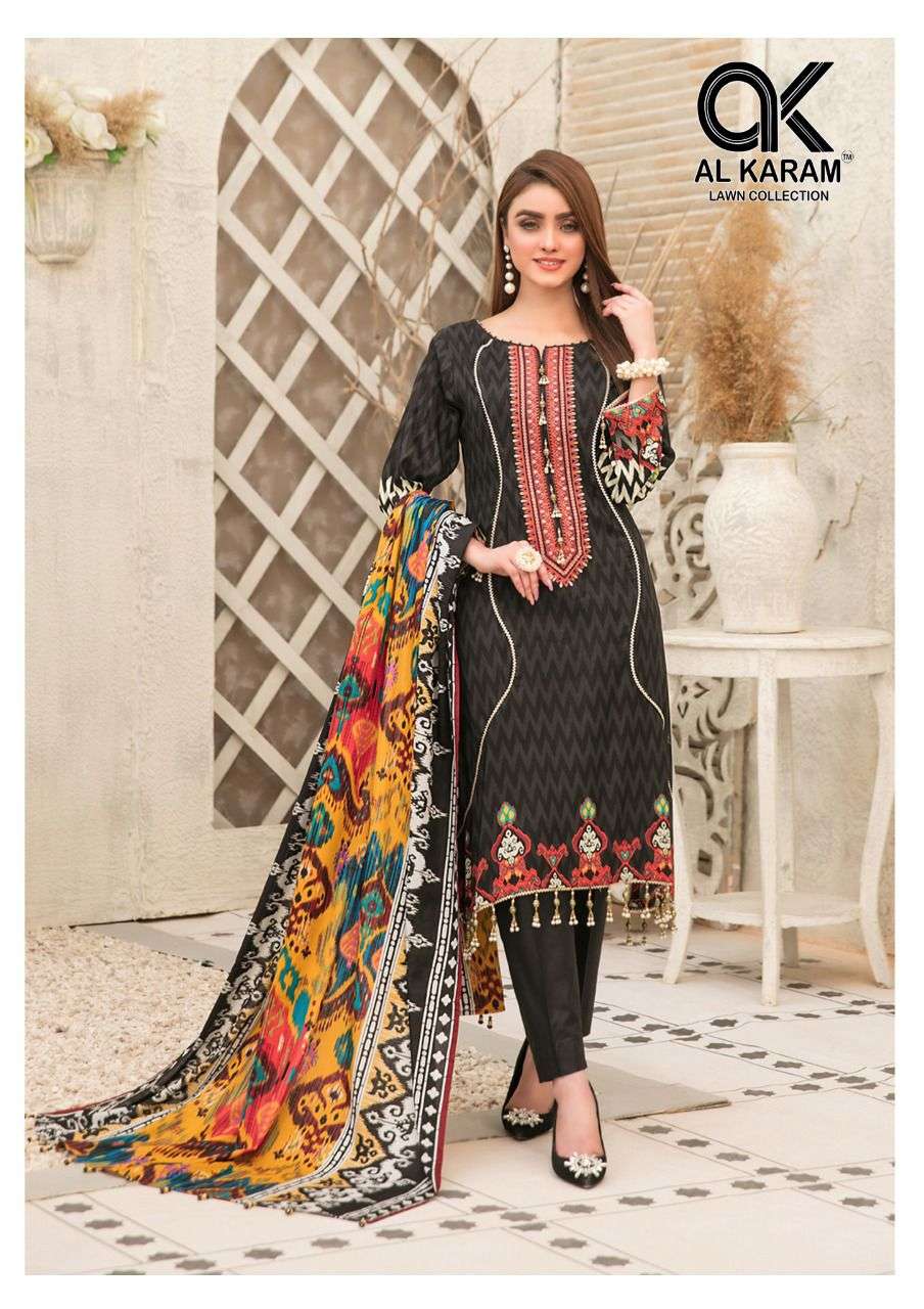 AL KARAM MUSHQ SELF EMBROIDERED COLLECTION 