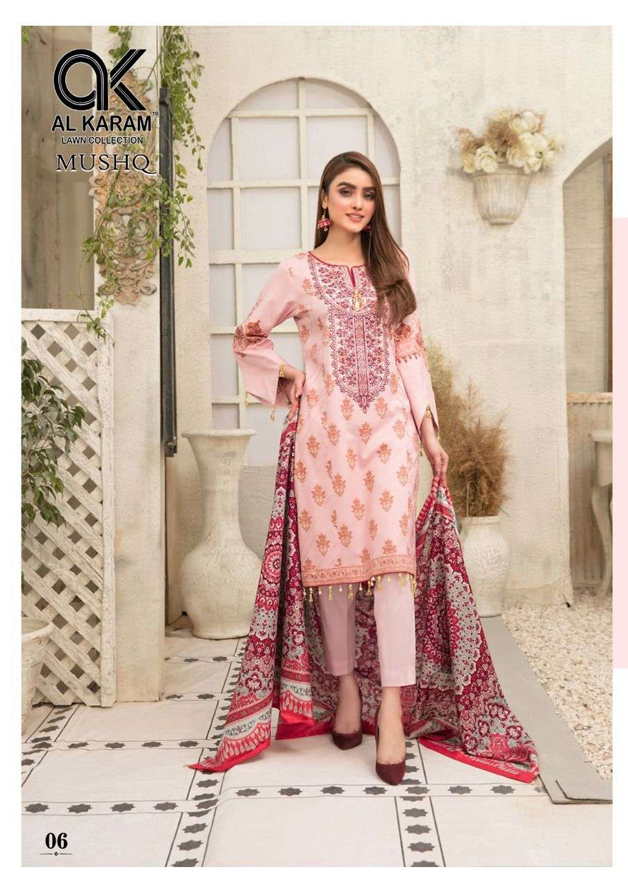 AL KARAM MUSHQ SELF EMBROIDERED COLLECTION 