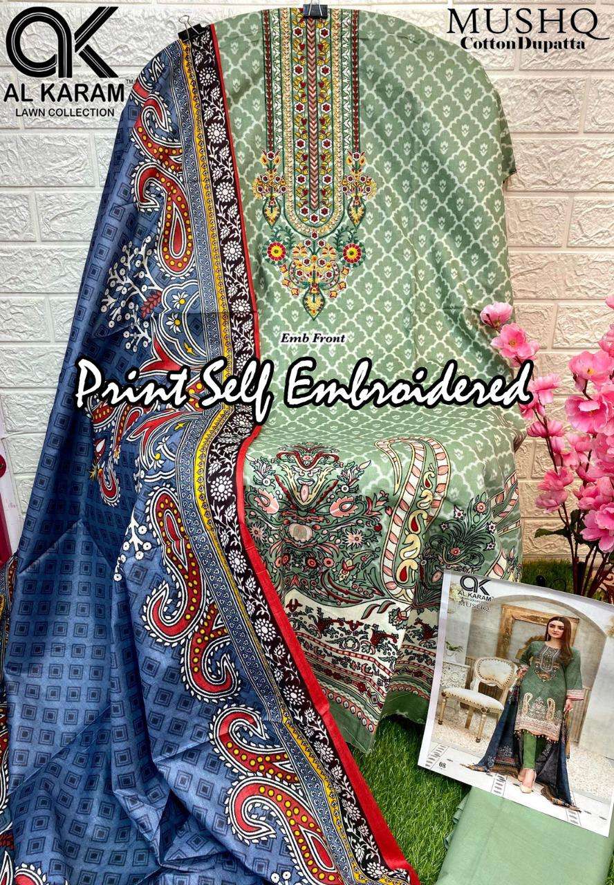 AL KARAM MUSHQ SELF EMBROIDERED COLLECTION 