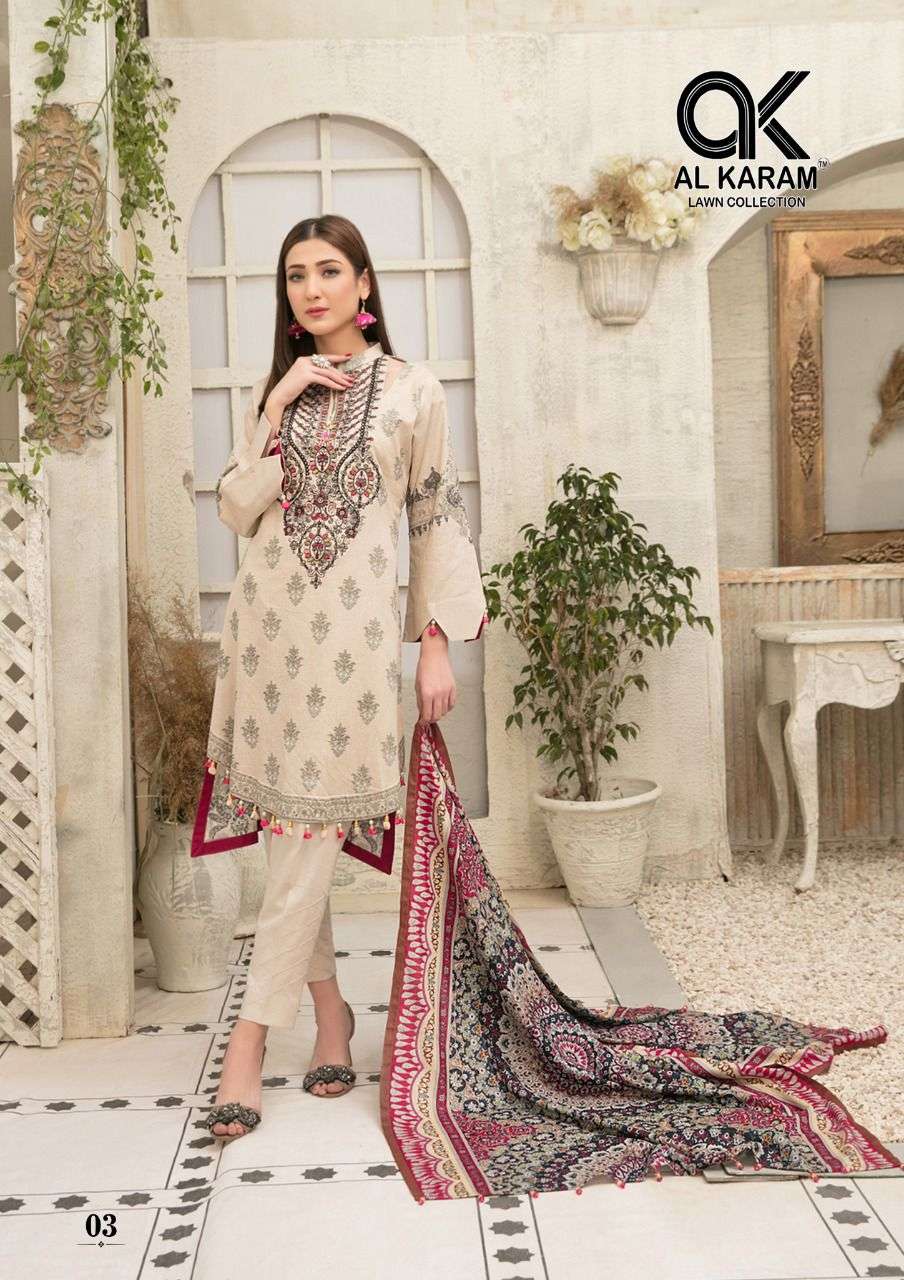 AL KARAM MUSHQ SELF EMBROIDERED COLLECTION 