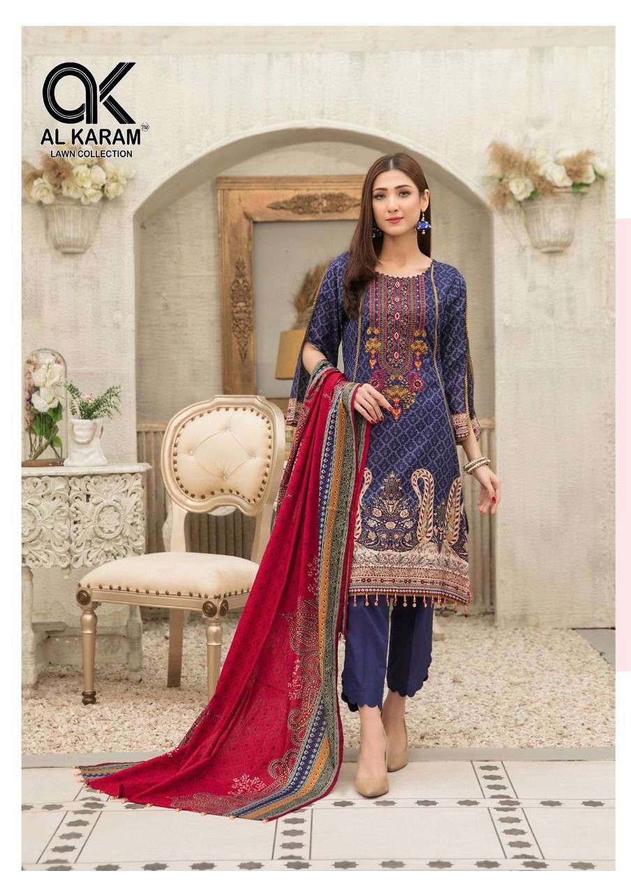 AL KARAM MUSHQ SELF EMBROIDERED COLLECTION 