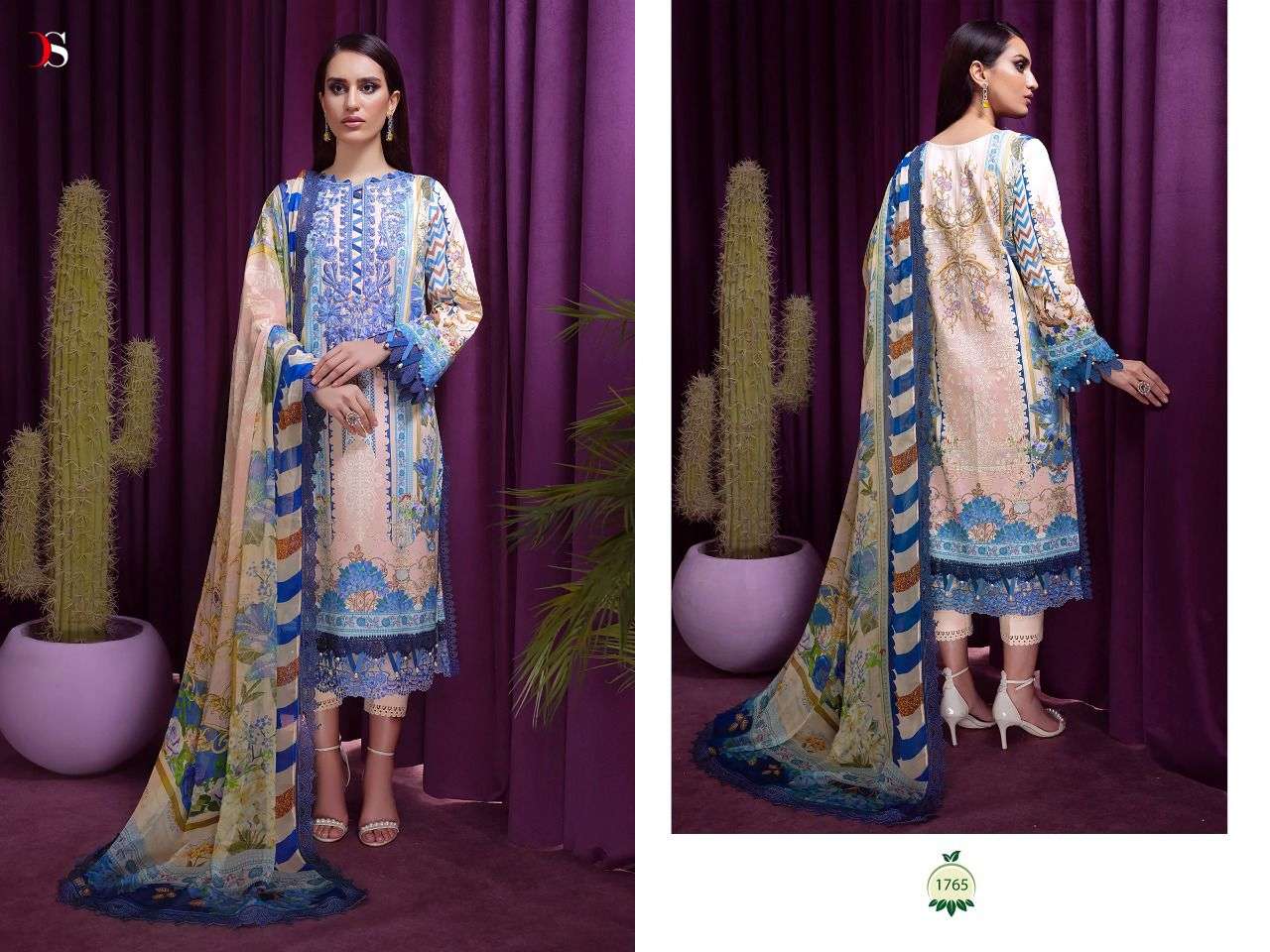 DEEPSY SUITS BLISS LAWN 22 VOL 3 PASHMINA